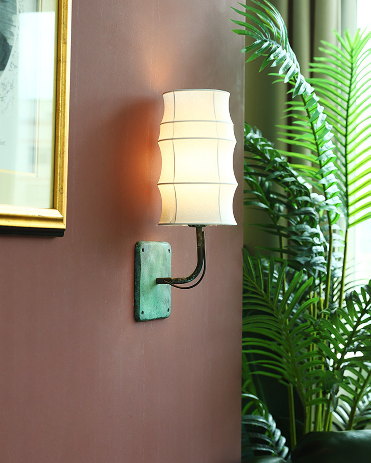 Patina Veil Fabric Wall Sconce