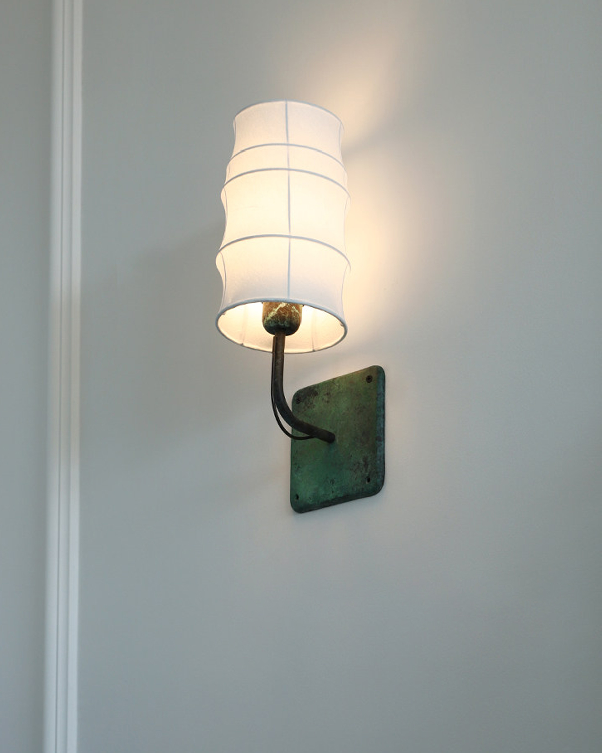 Patina Veil Fabric Wall Sconce