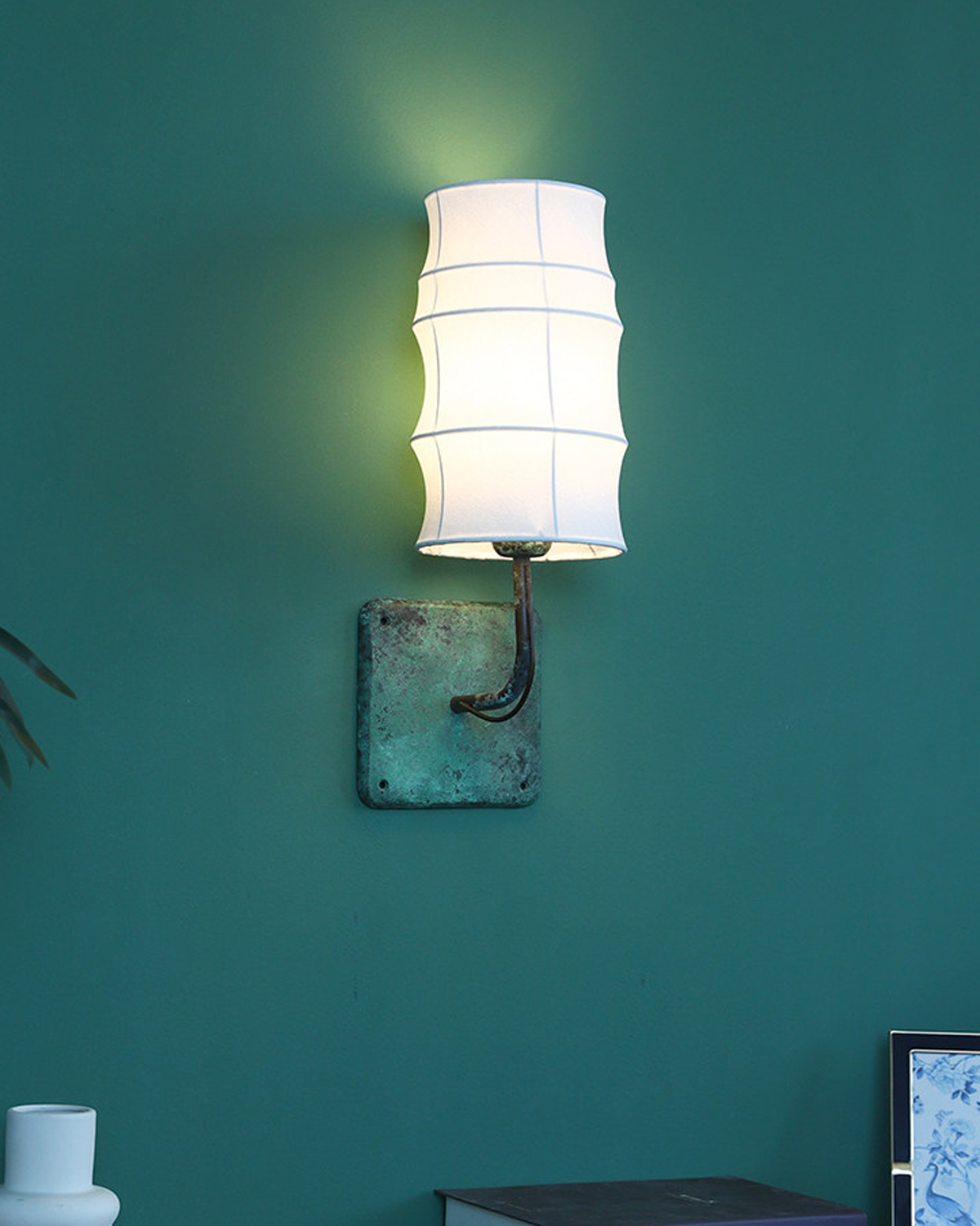 Patina Veil Fabric Wall Sconce