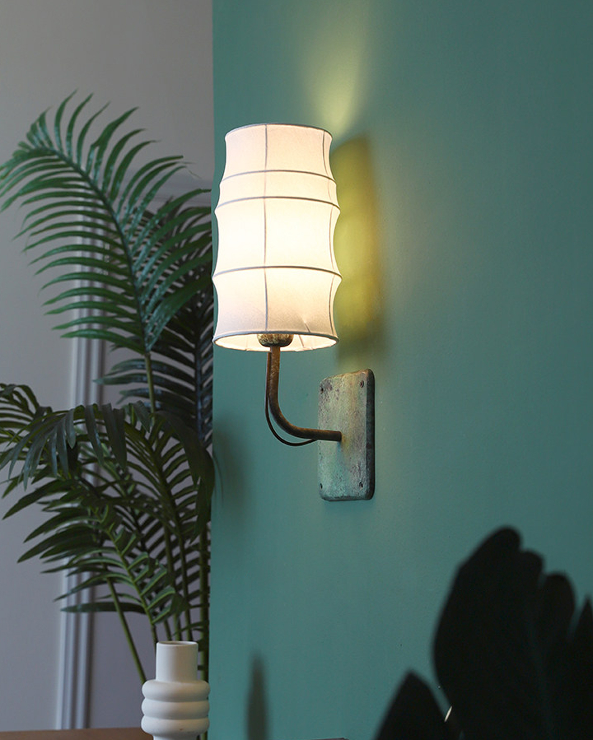 Patina Veil Fabric Wall Sconce