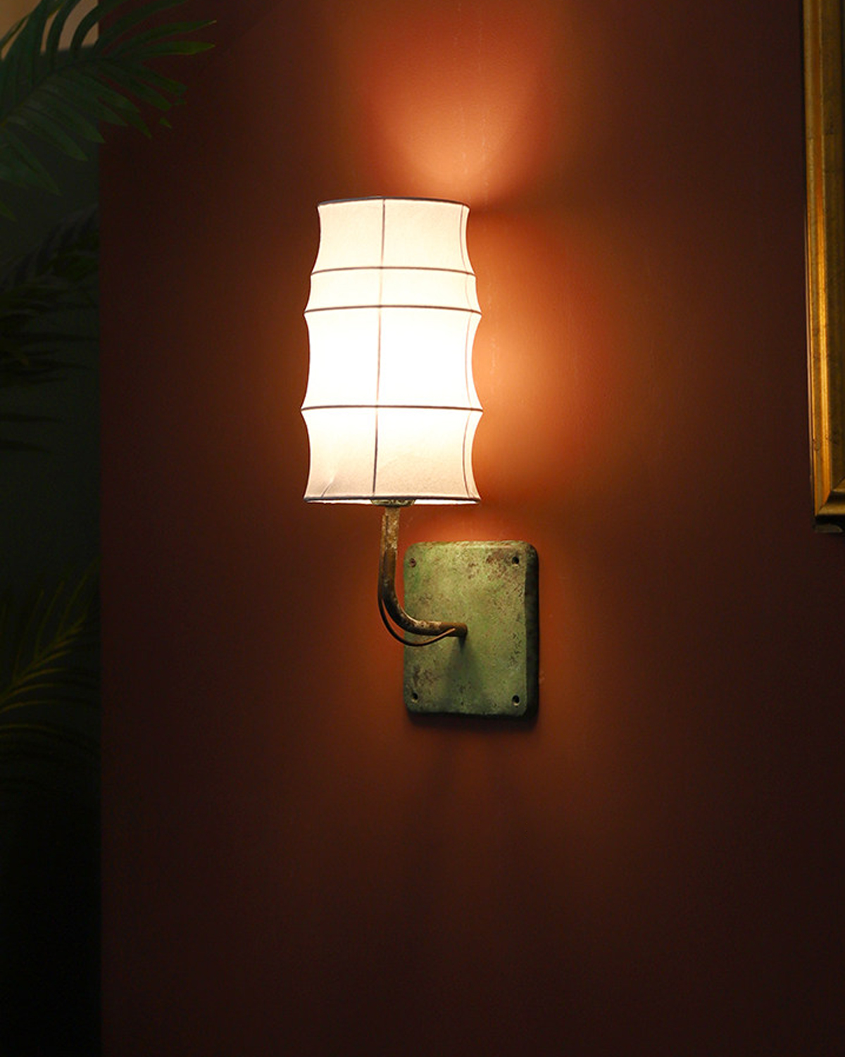 Patina Veil Fabric Wall Sconce