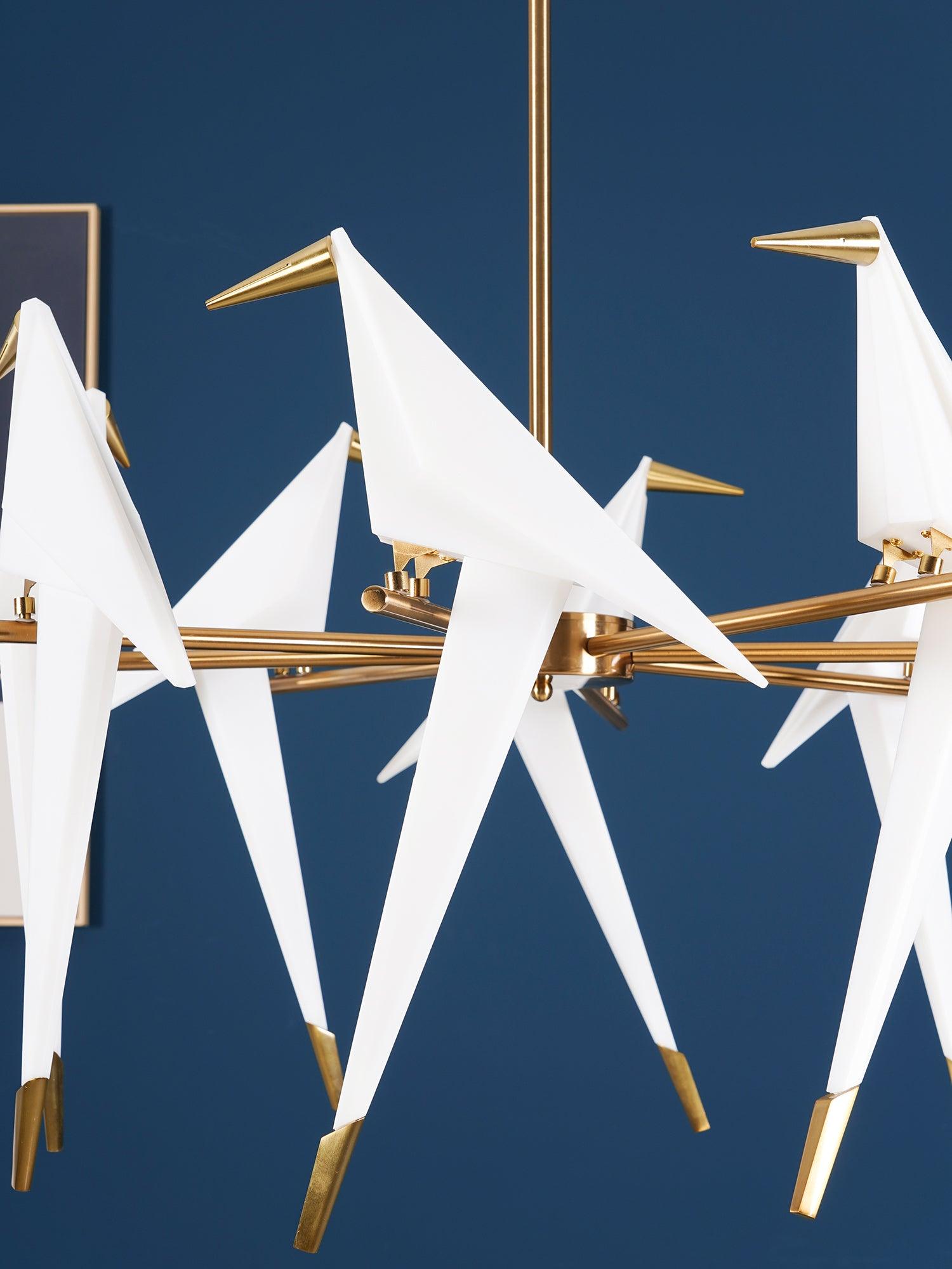 Paper Crane Bird LED Chandelier-elegalight