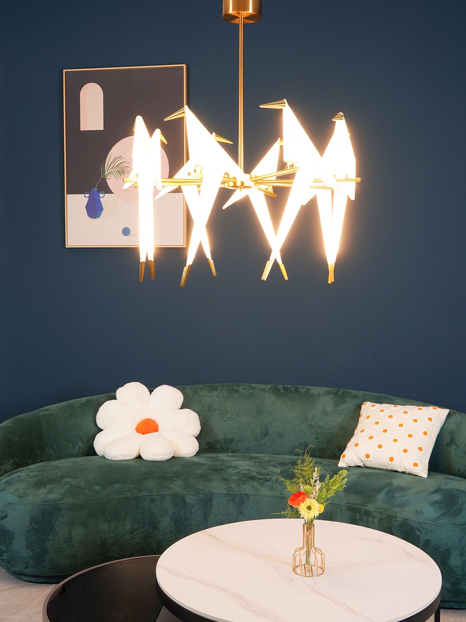 Paper Crane Bird LED Chandelier-elegalight