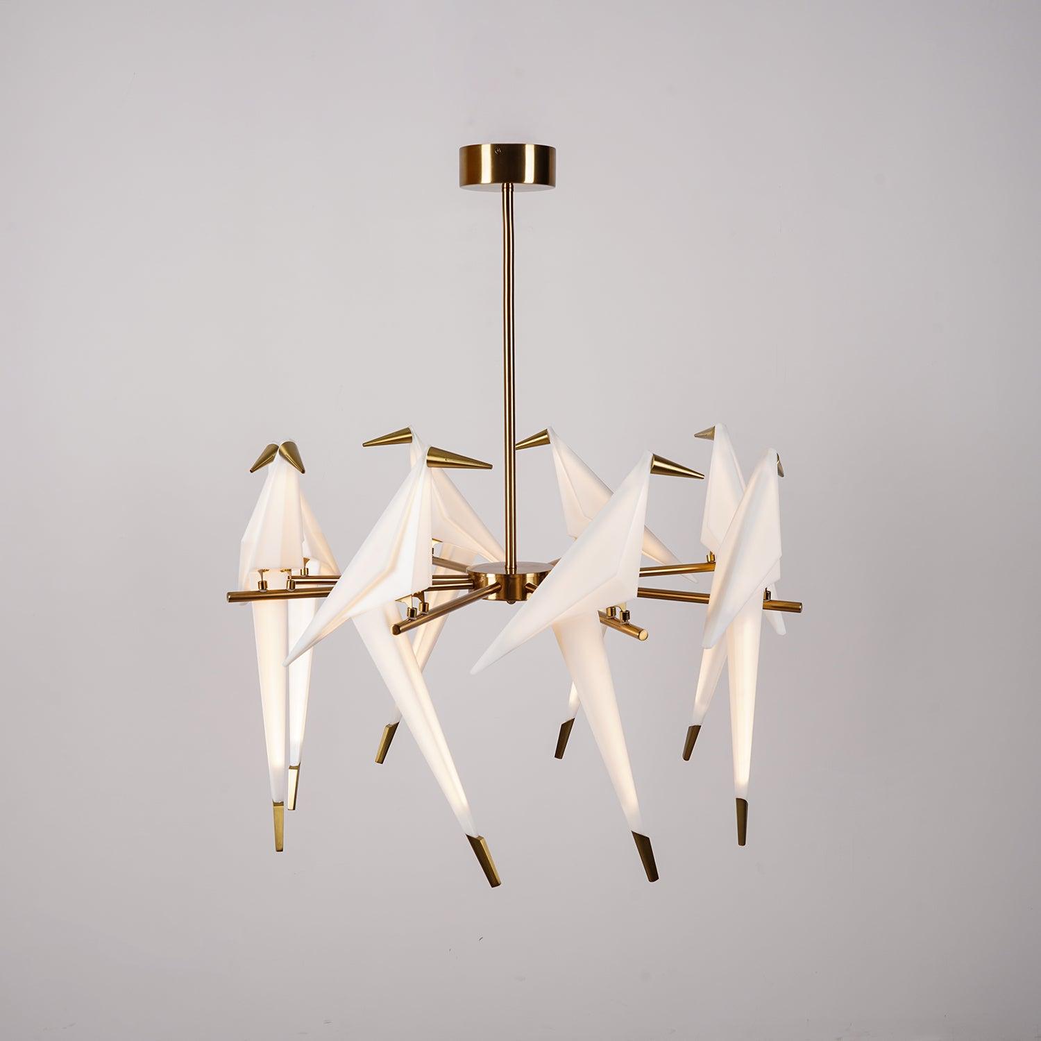 Paper Crane Bird LED Chandelier-elegalight