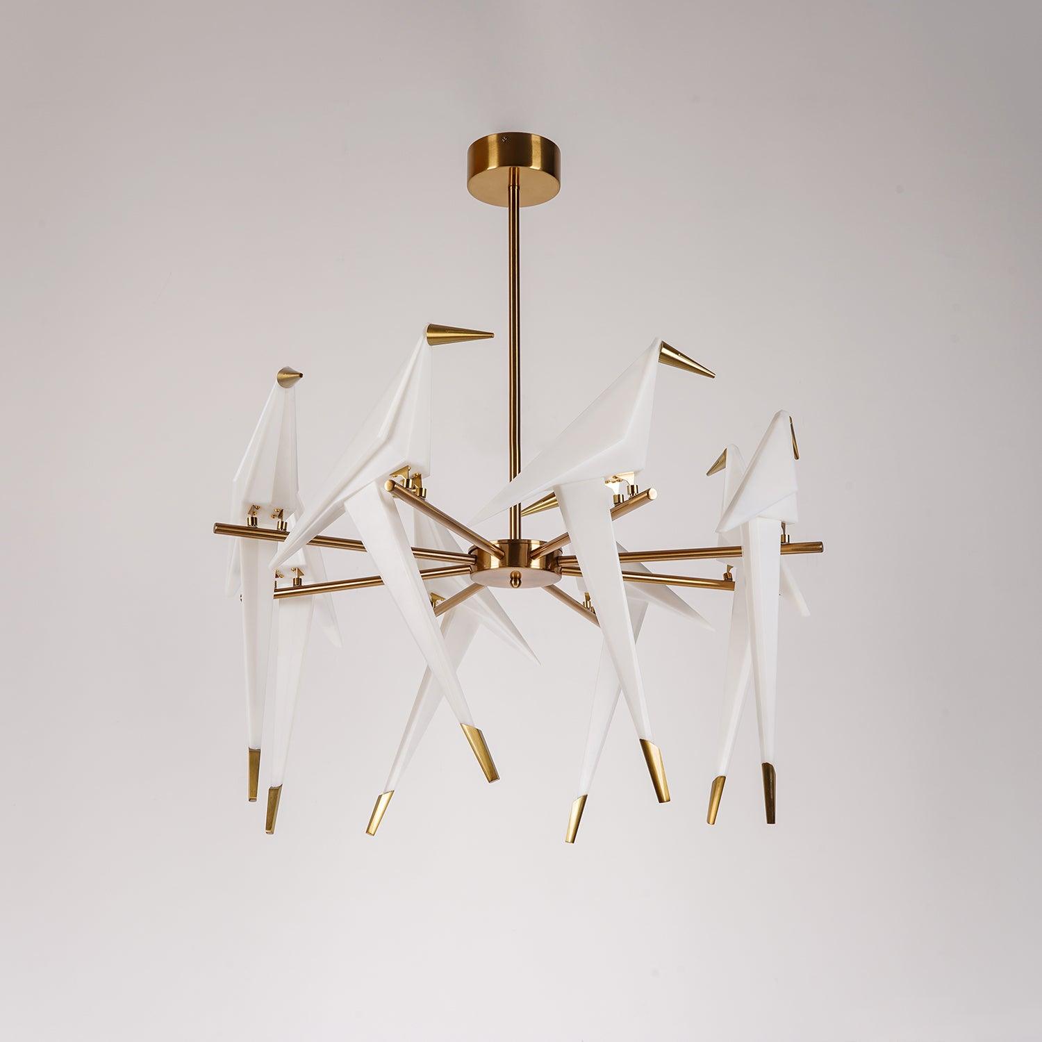 Paper Crane Bird LED Chandelier-elegalight