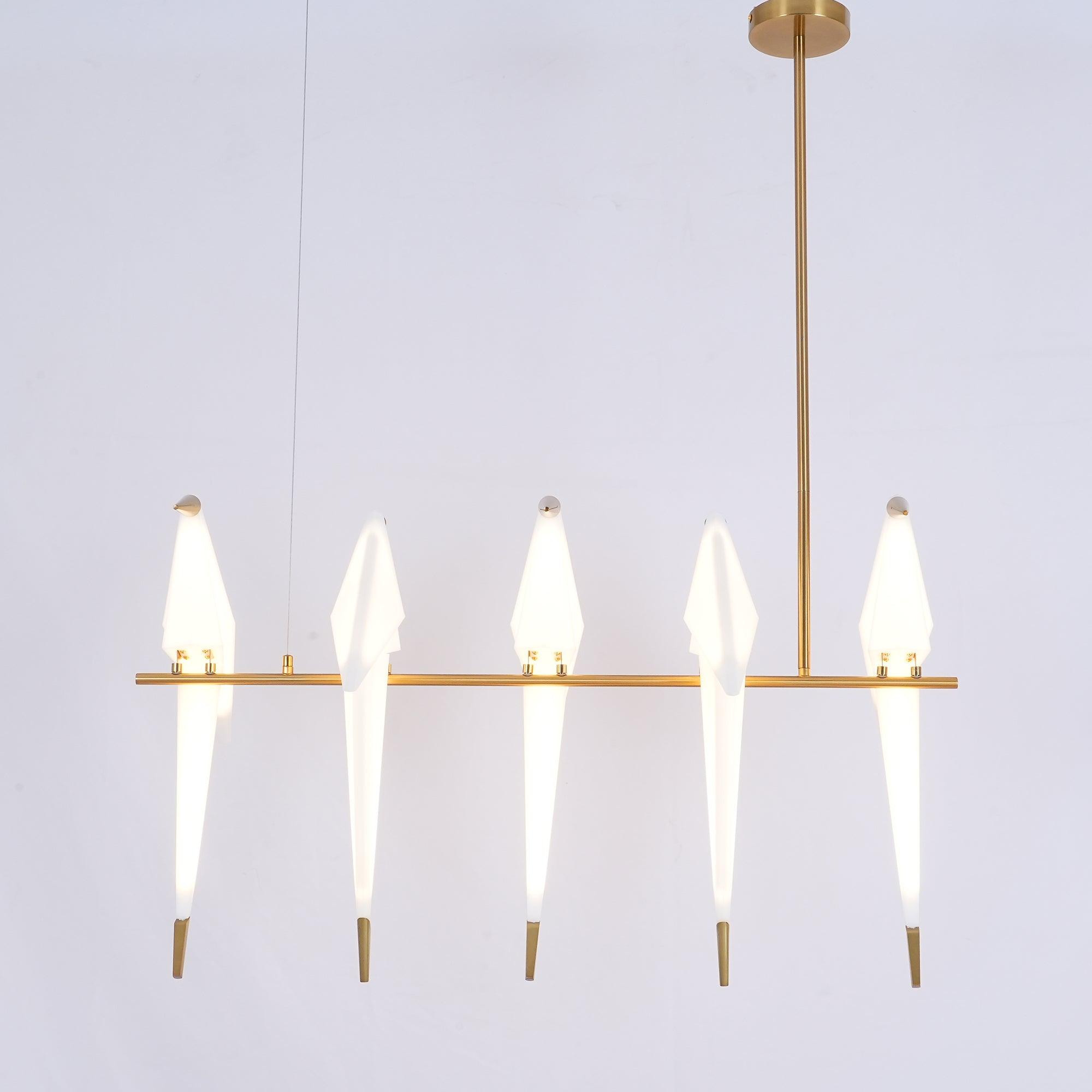 Paper Crane Bird LED Chandelier-elegalight