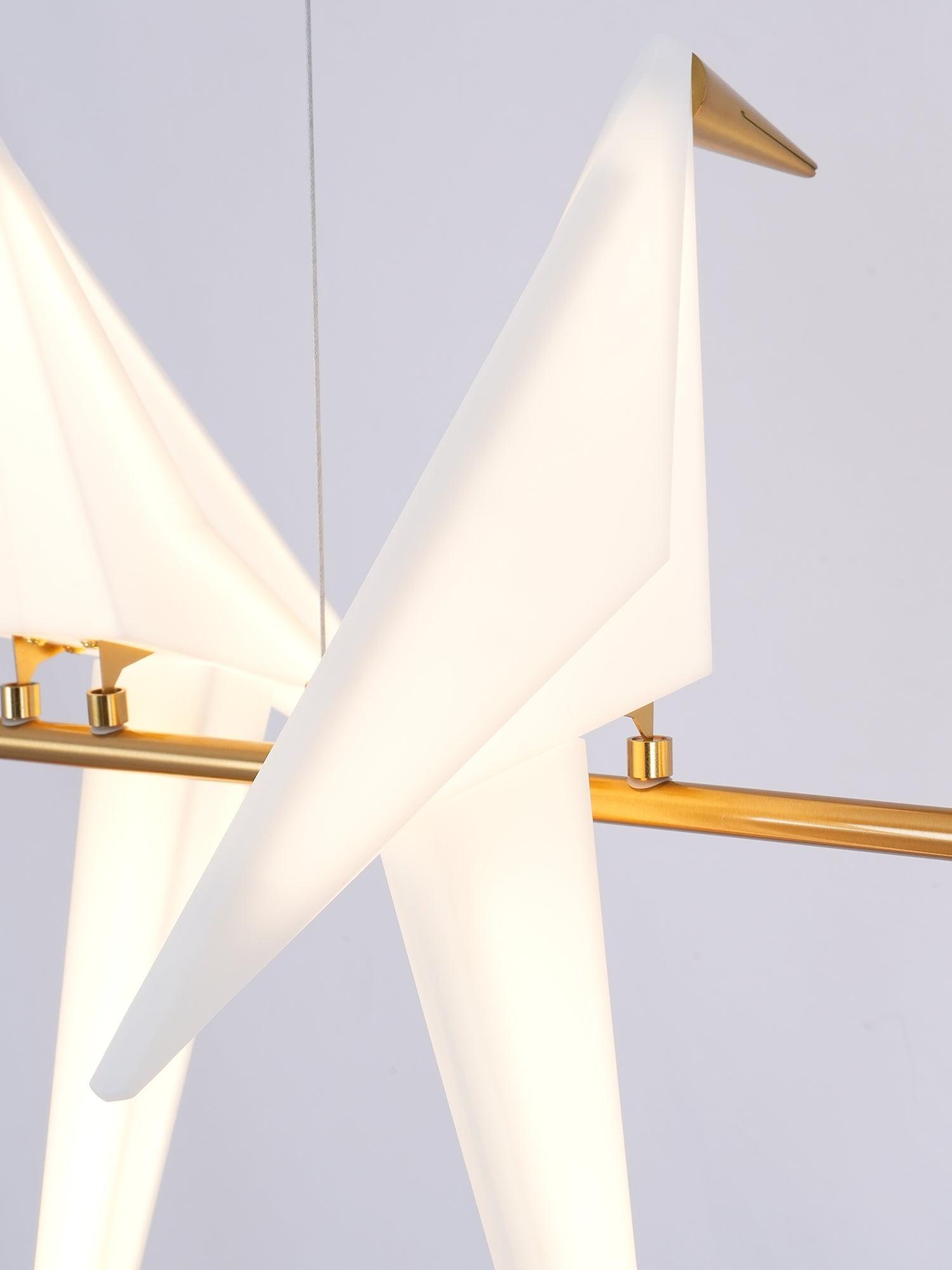 Paper Crane Bird LED Chandelier-elegalight