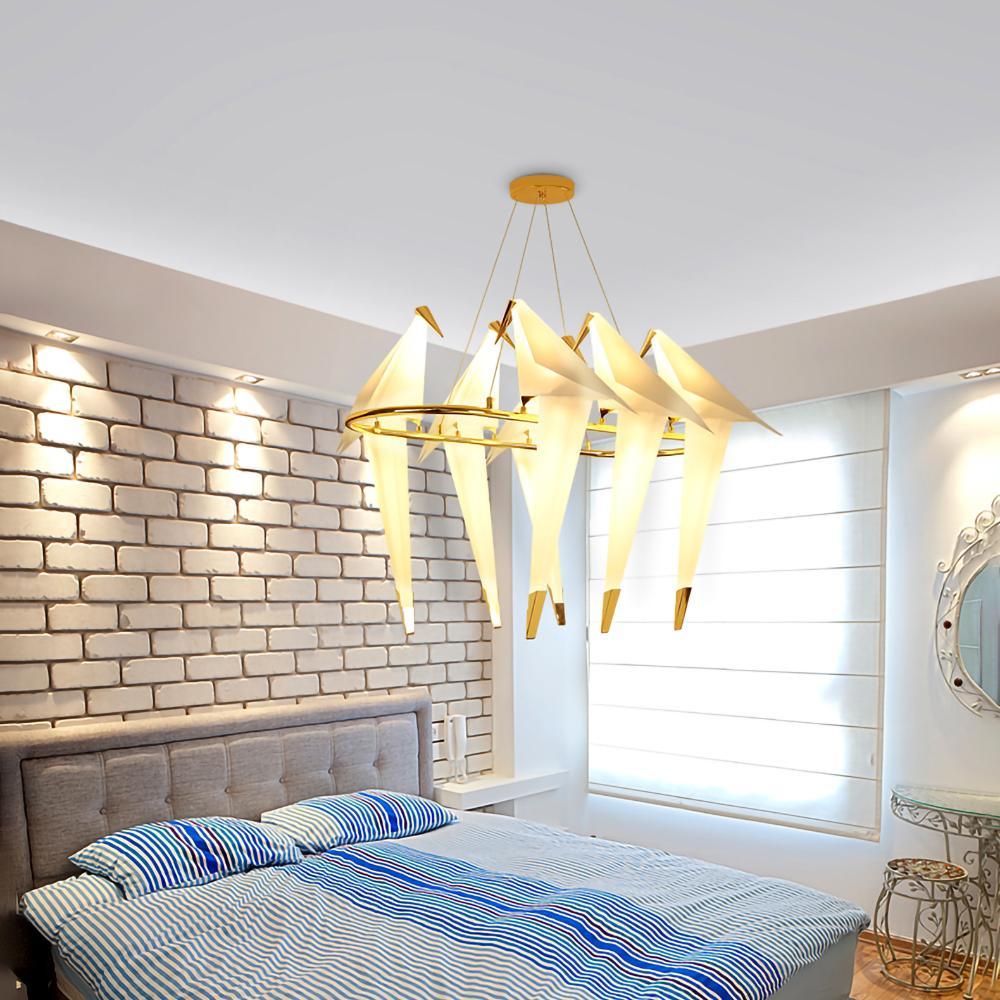 Paper Crane Bird LED Chandelier-elegalight