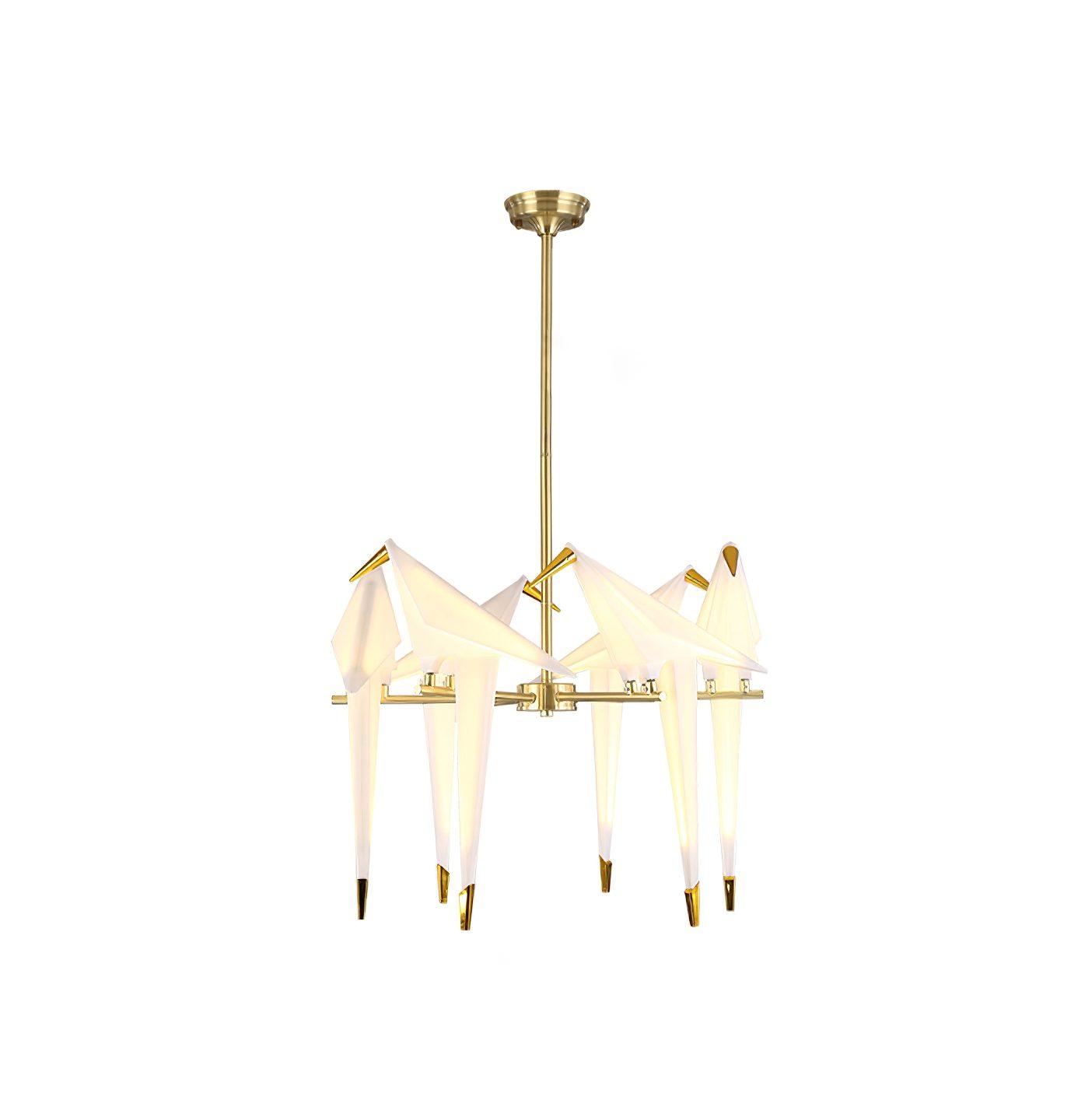 Paper Crane Bird LED Chandelier-elegalight