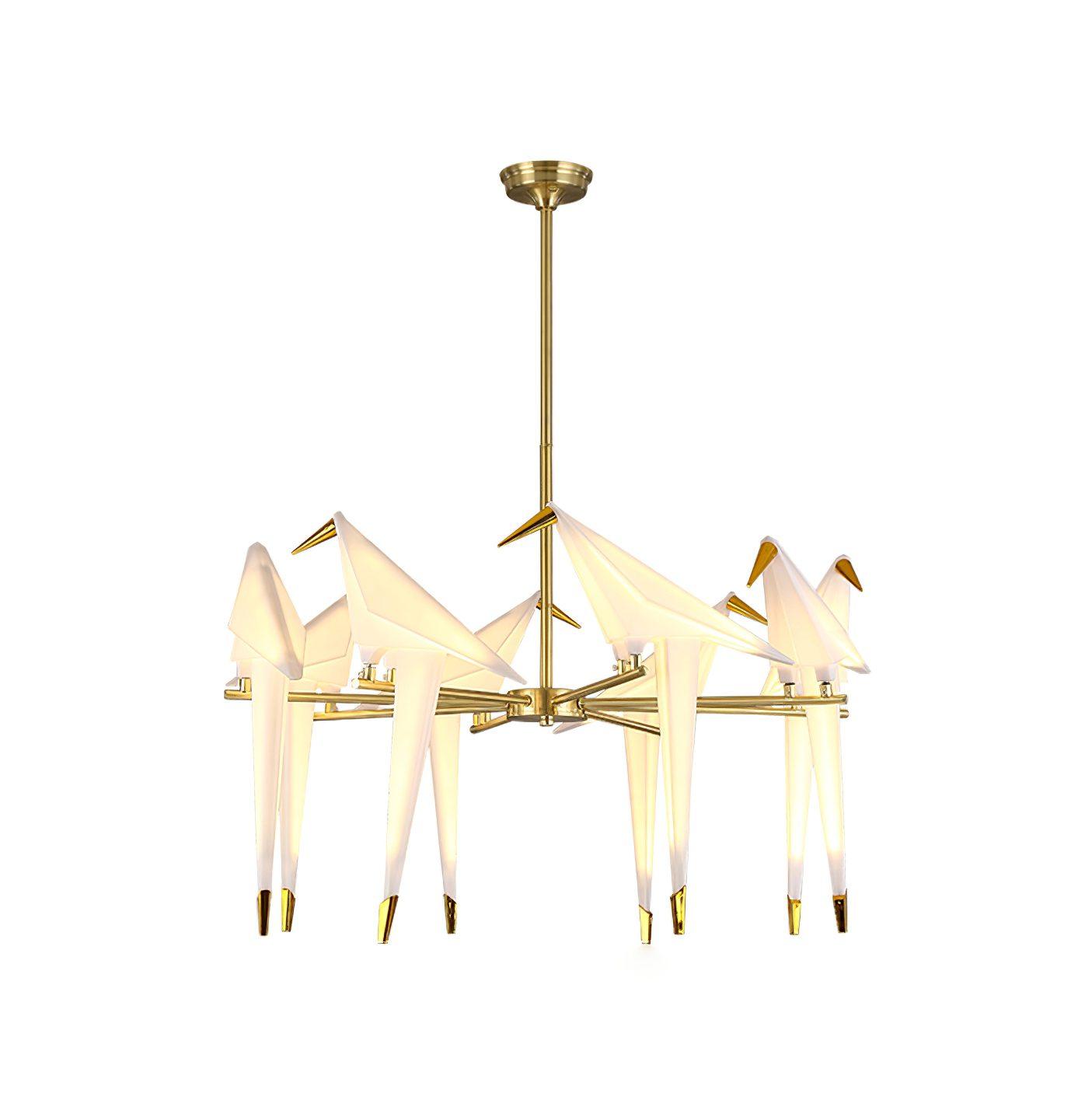 Paper Crane Bird LED Chandelier-elegalight