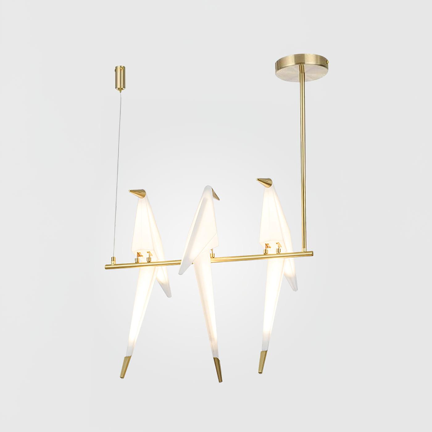 Paper Crane Bird LED Chandelier-elegalight