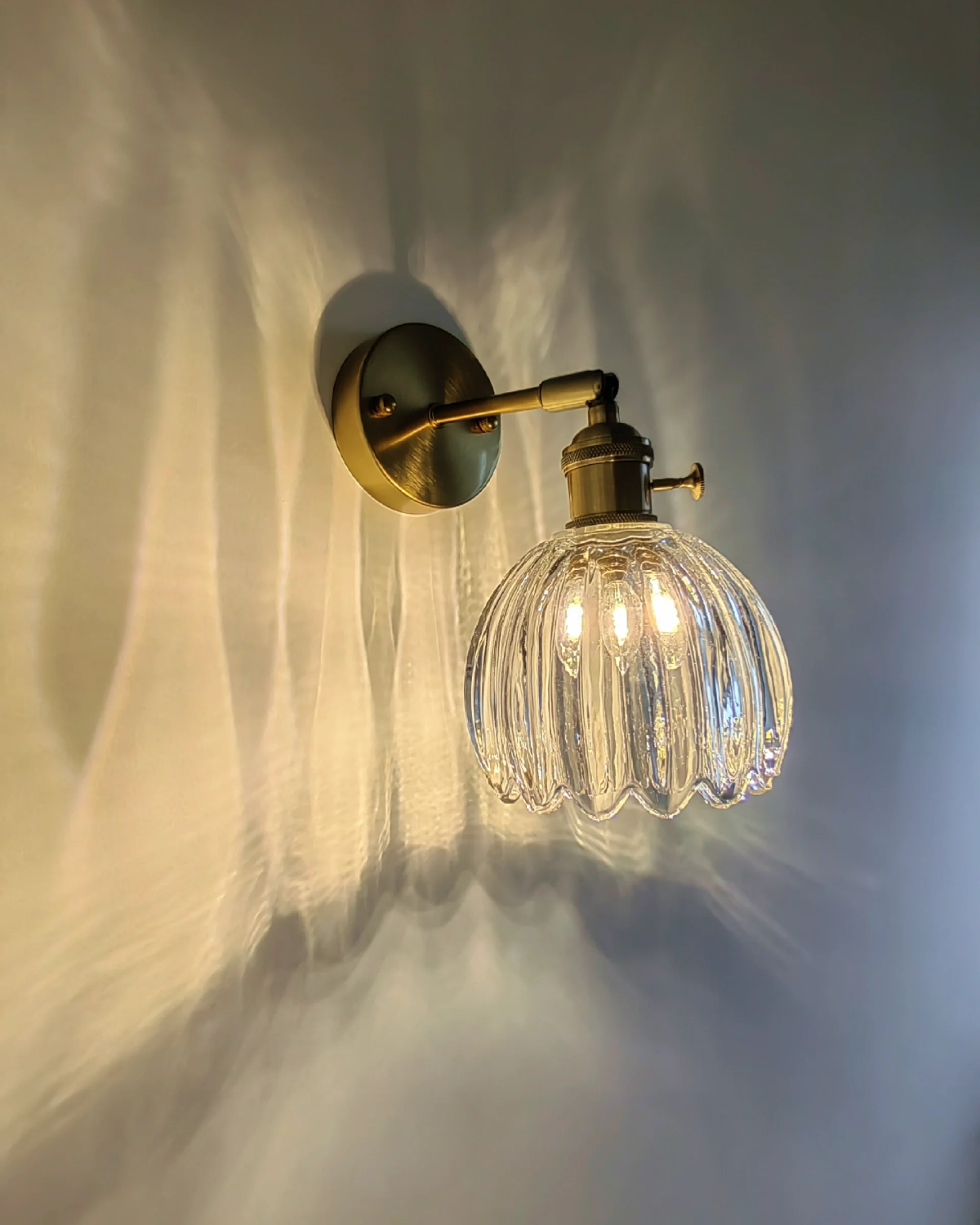 Petal Bud Glass Wall Sconce