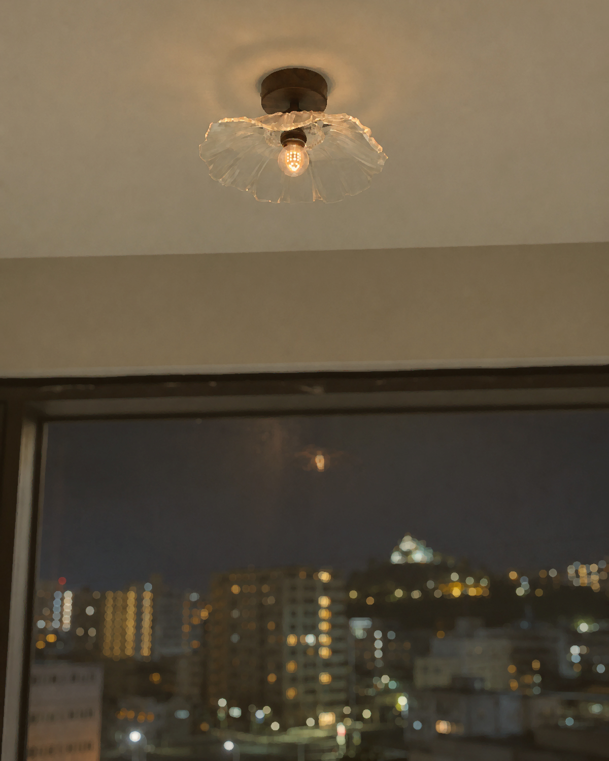 Petal Veil Glass Ceiling Light