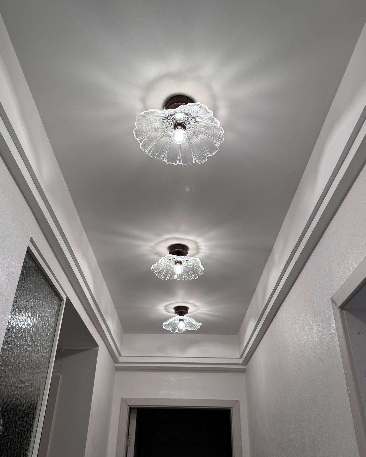Petal Veil Glass Ceiling Light