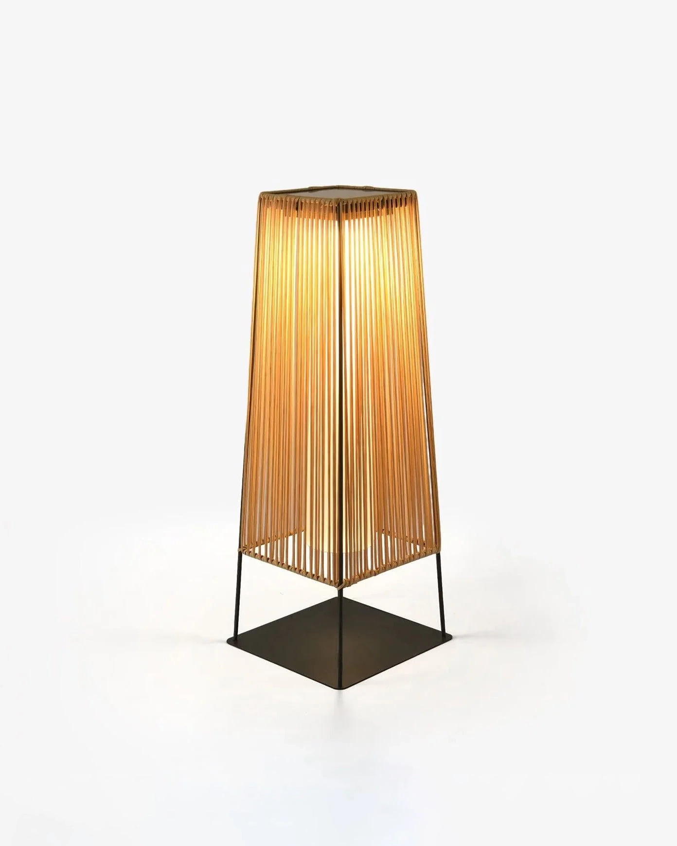 Plastic Rattan Outdoor Post Light