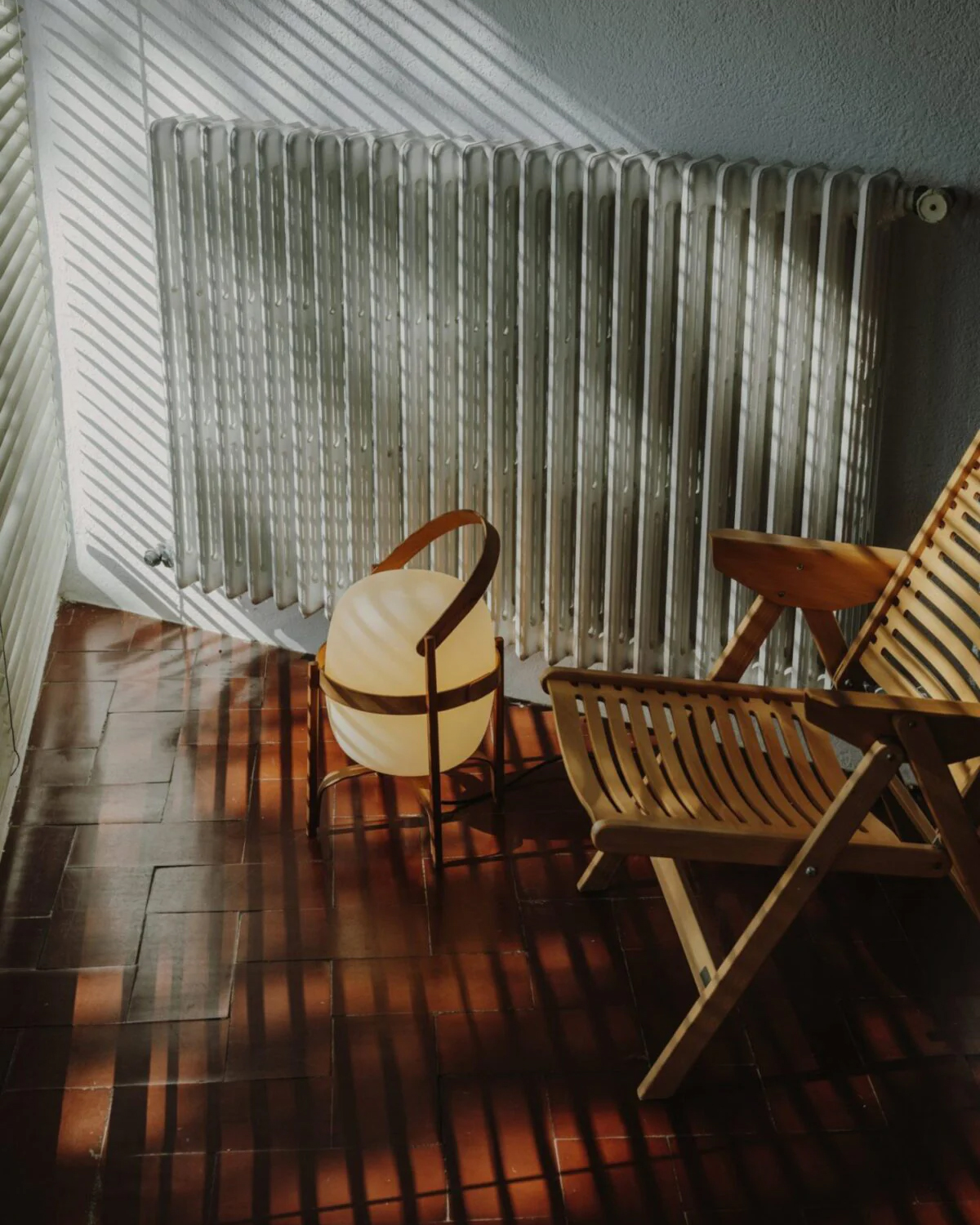 Portable Lantern Glass Table Lamp