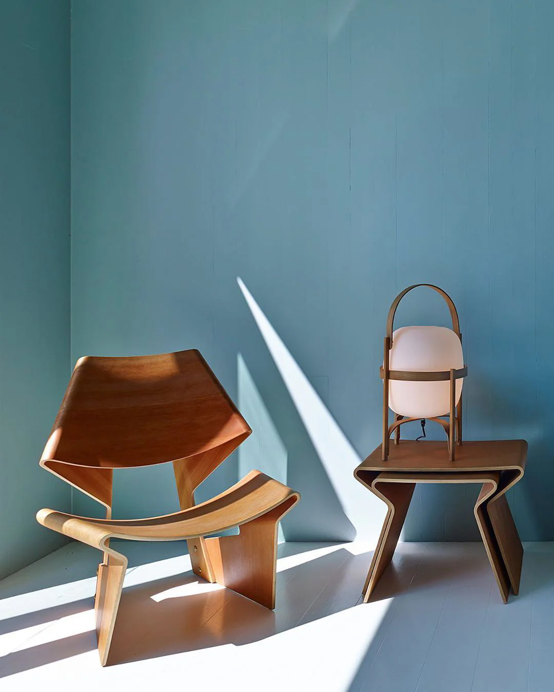 Portable Lantern Glass Table Lamp