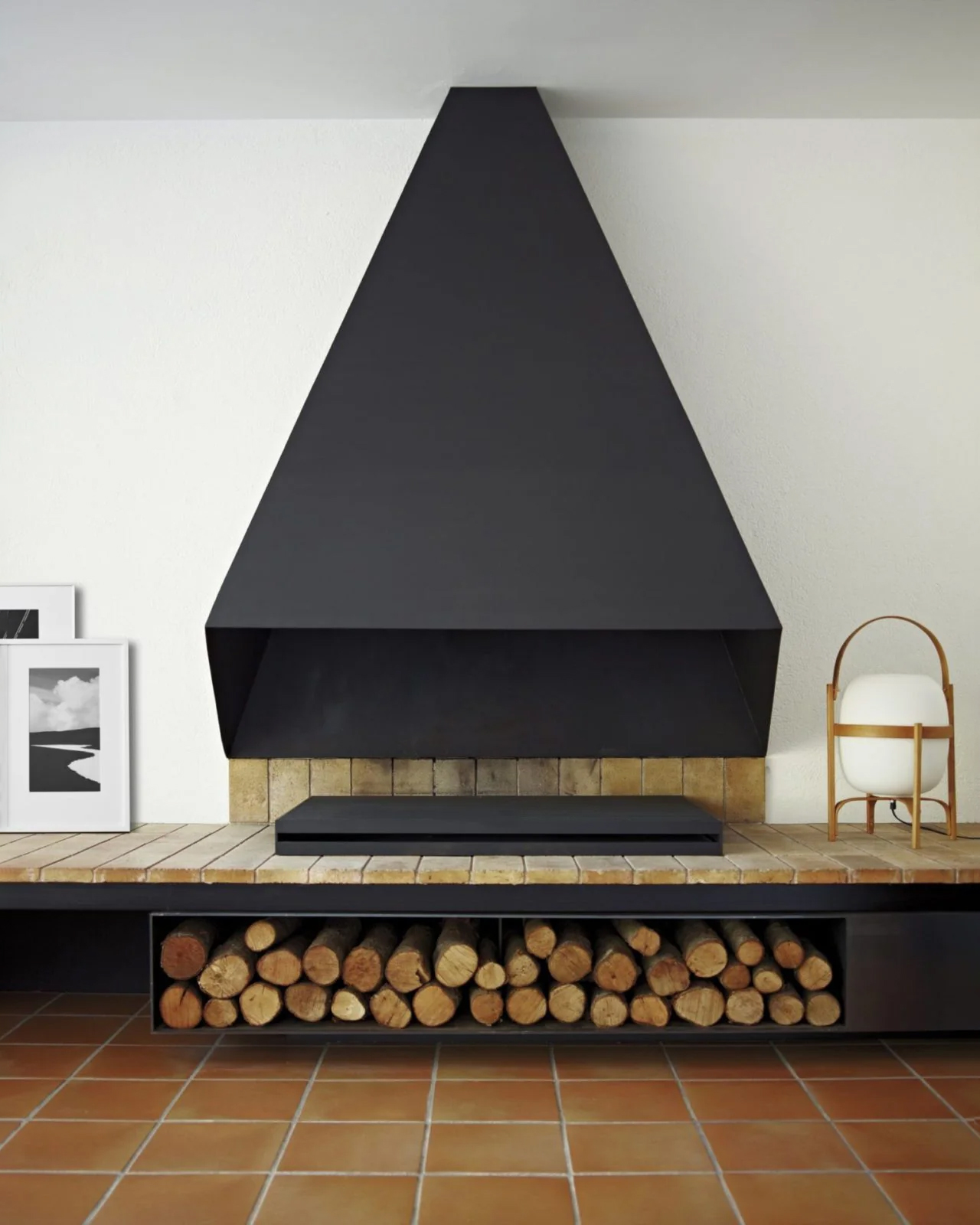 Portable Lantern Glass Table Lamp