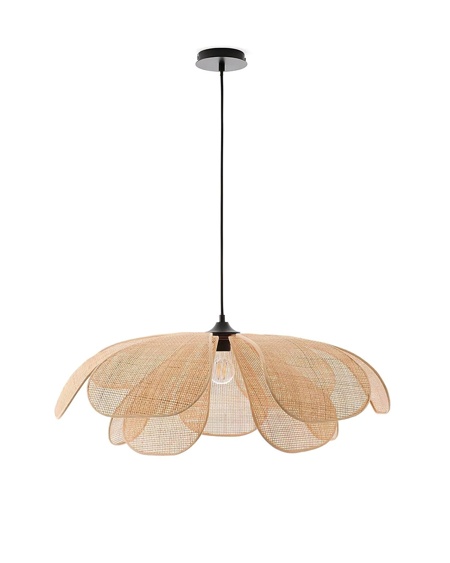 Rattan Petal Pendant Lamp