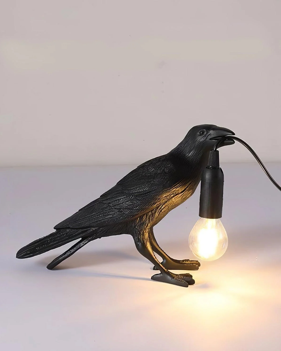 Raven Resin Table Lamp