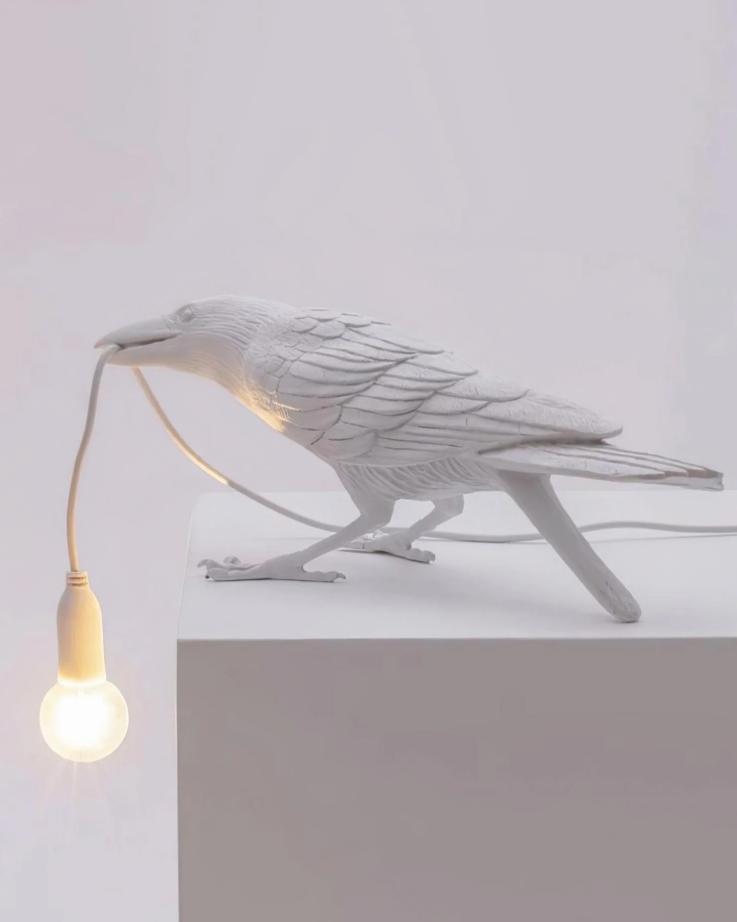 Raven Resin Table Lamp