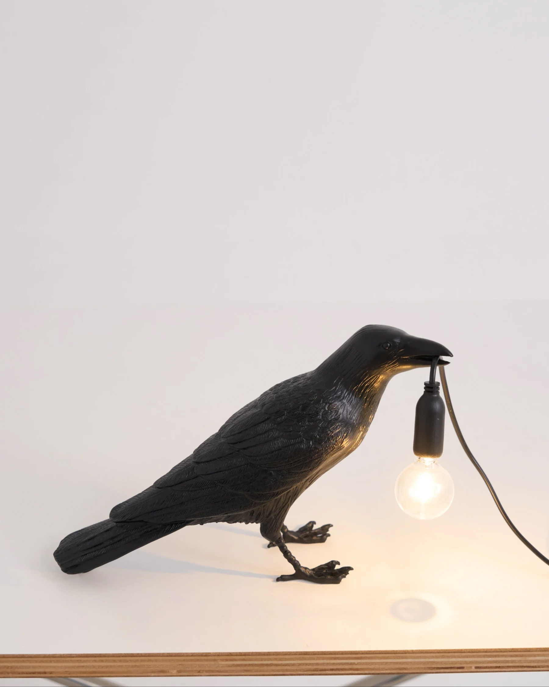 Raven Resin Table Lamp