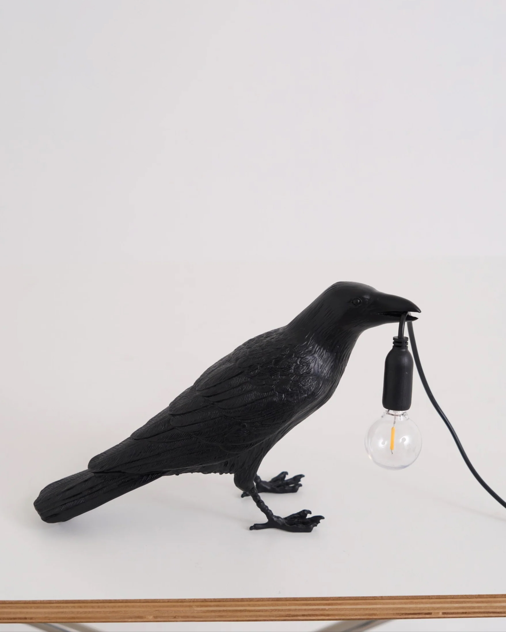 Raven Resin Table Lamp