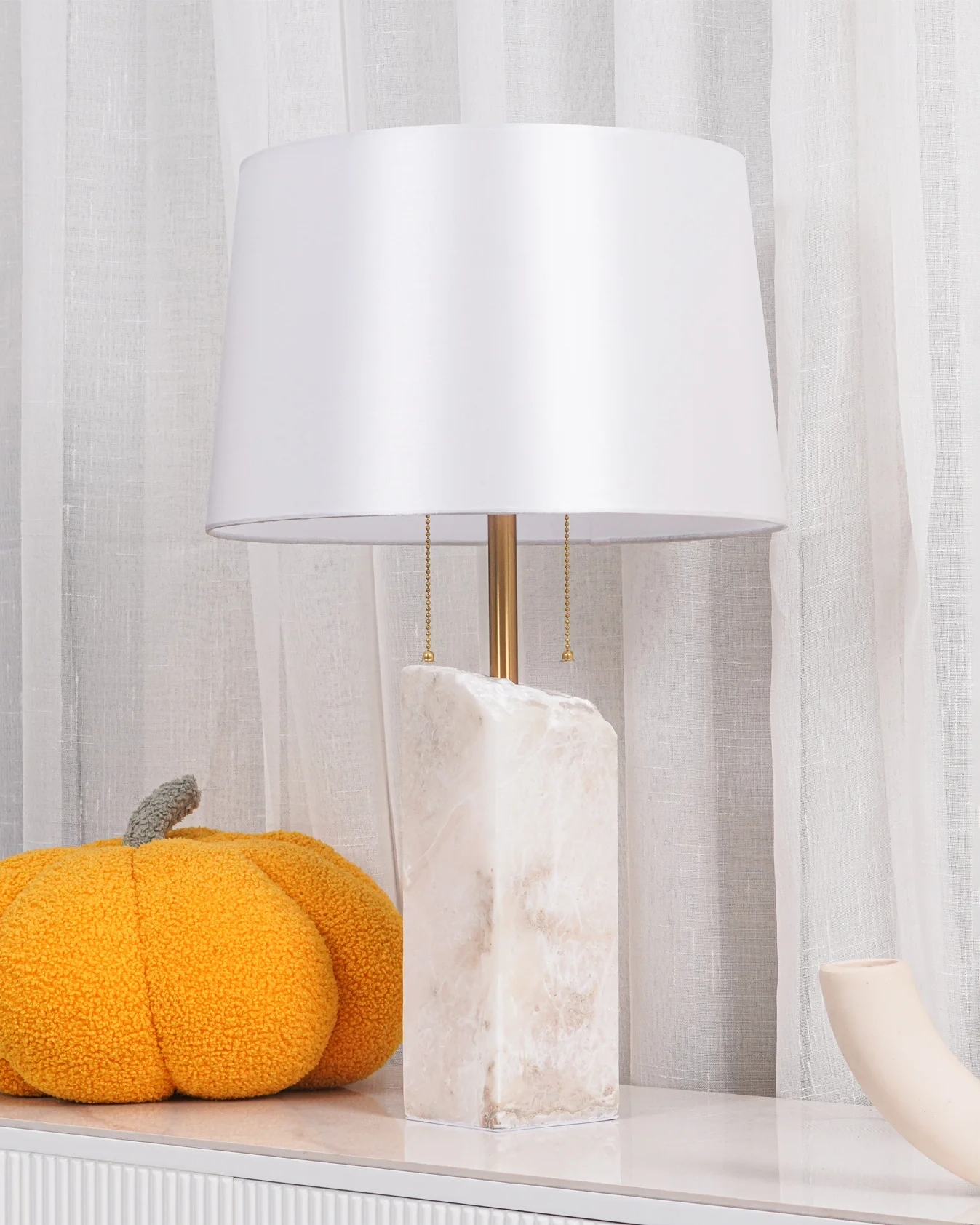 Raw Alabaster Table Lamp