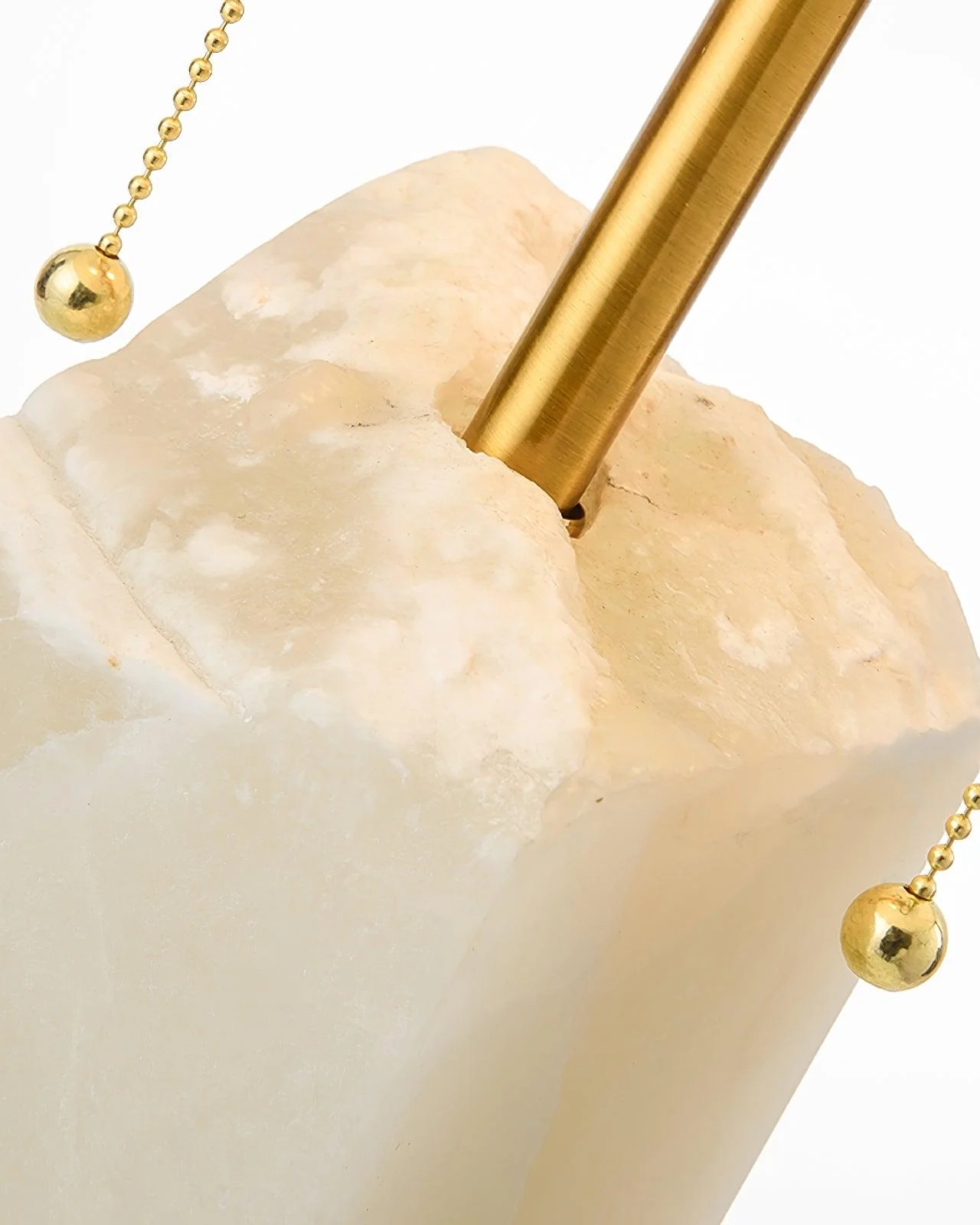 Raw Alabaster Table Lamp