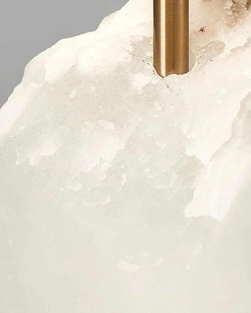 Raw Alabaster Table Lamp