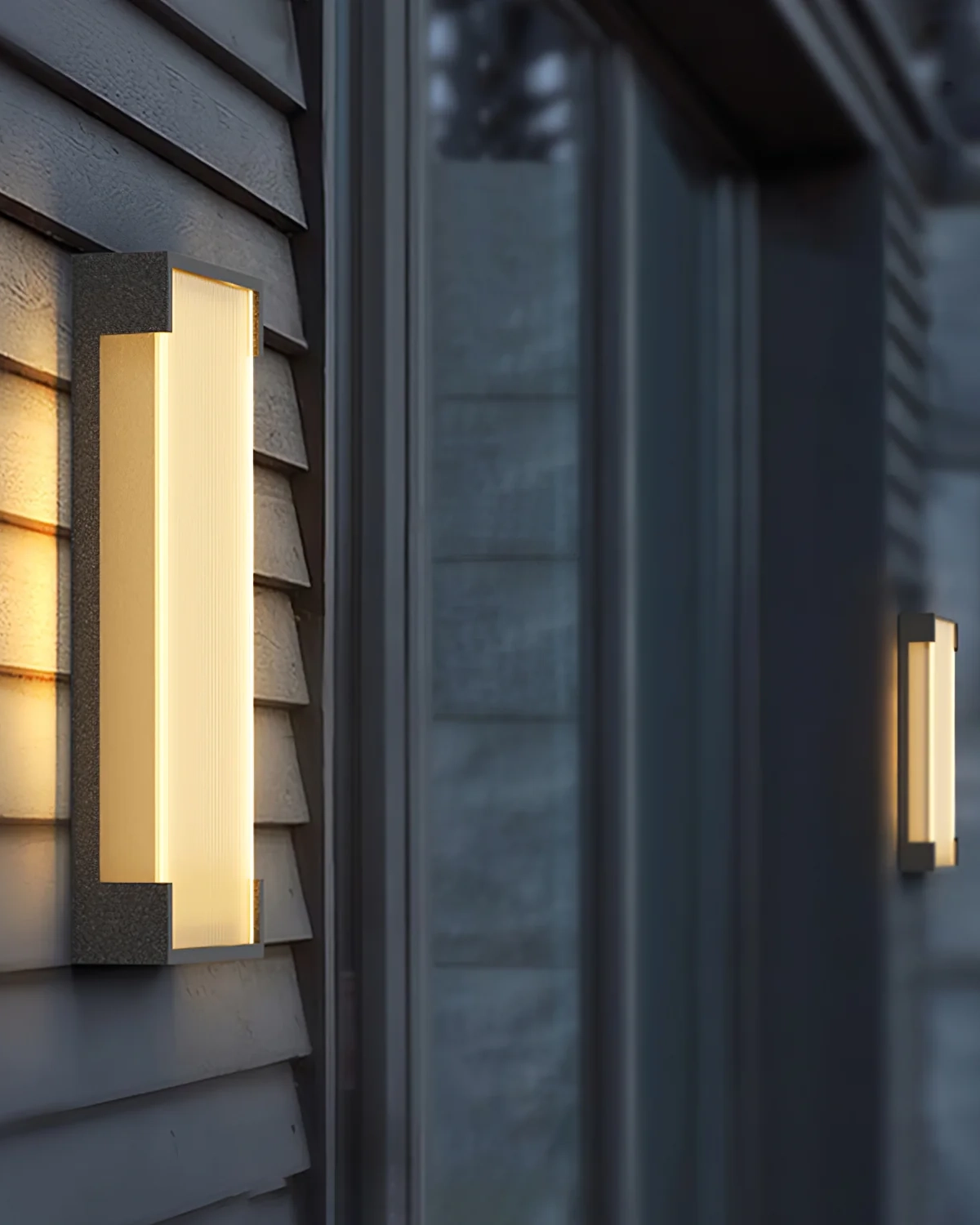 Rectangular Solar Outdoor Wall Light