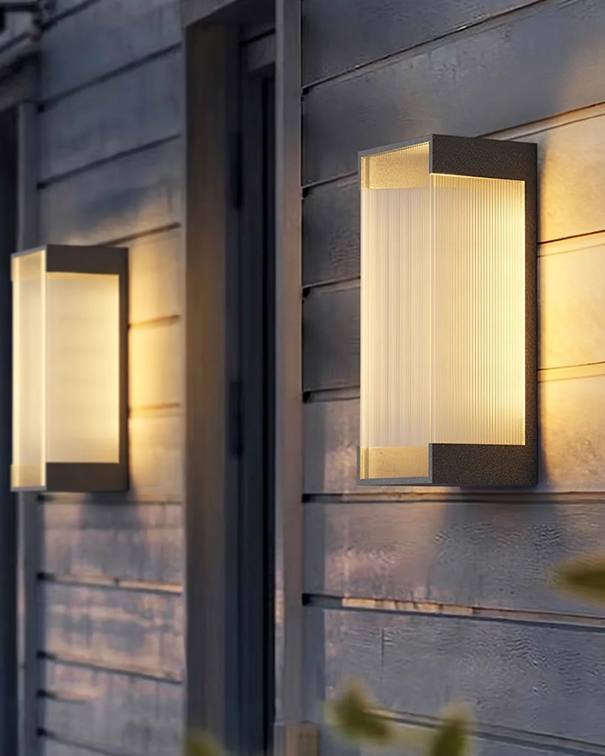 Rectangular Solar Outdoor Wall Light