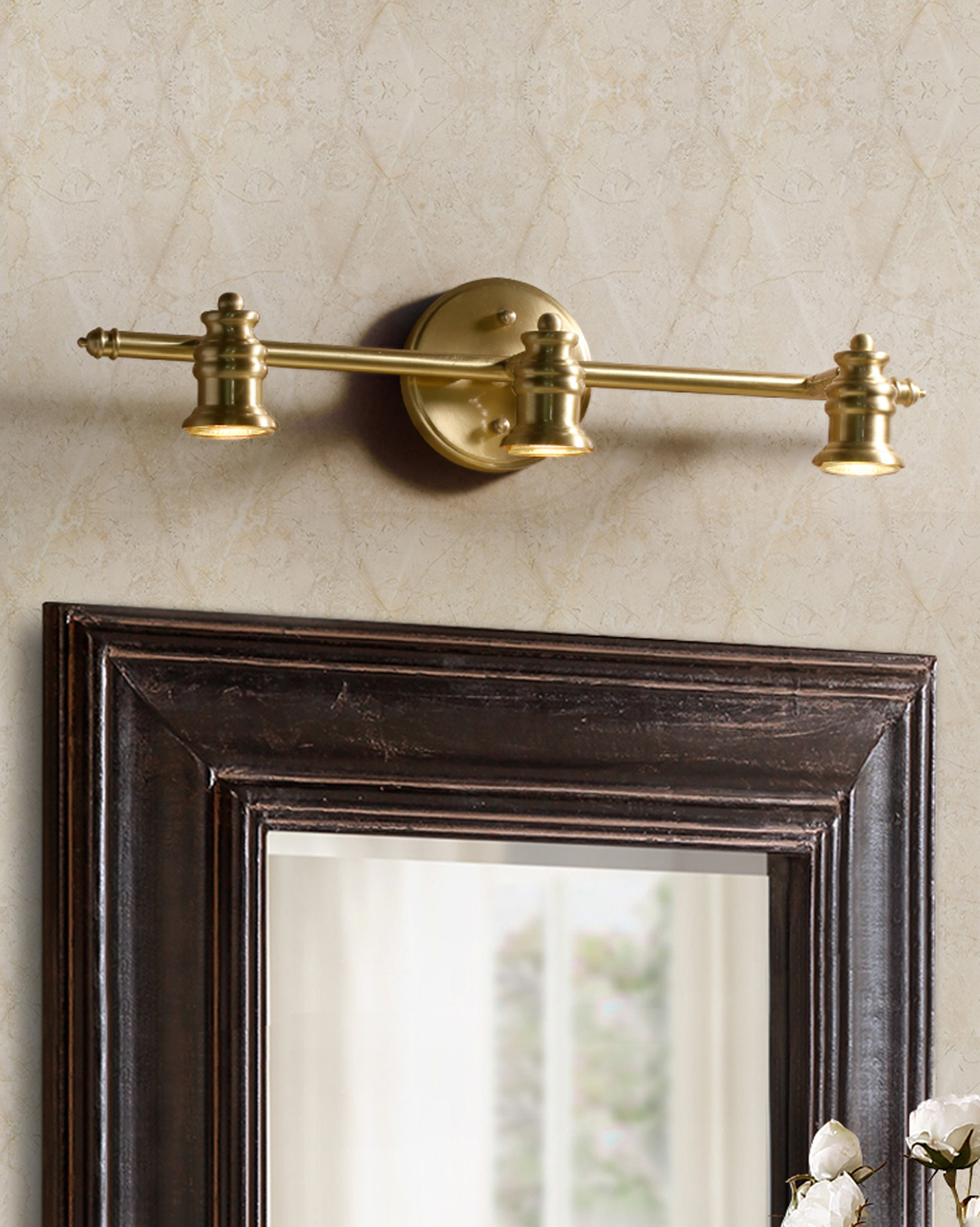 Regal Brass Mirror Light