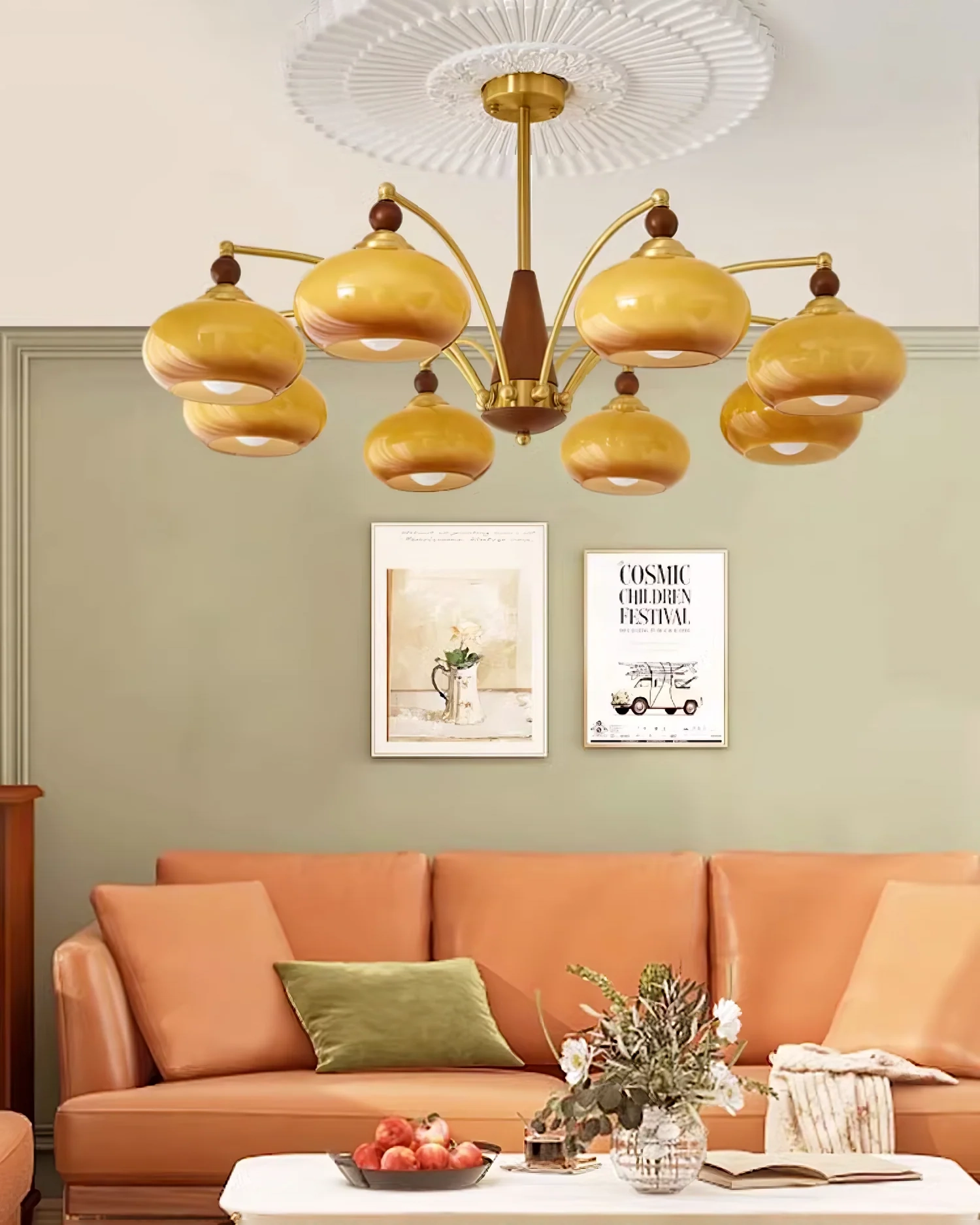 Retro Calliope Chandelier