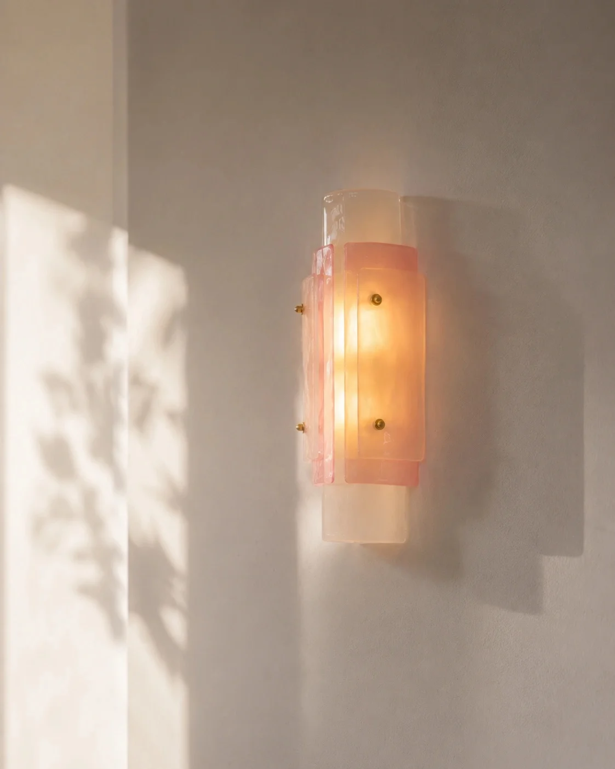Ribbon Veil Murano Glass Wall Sconce