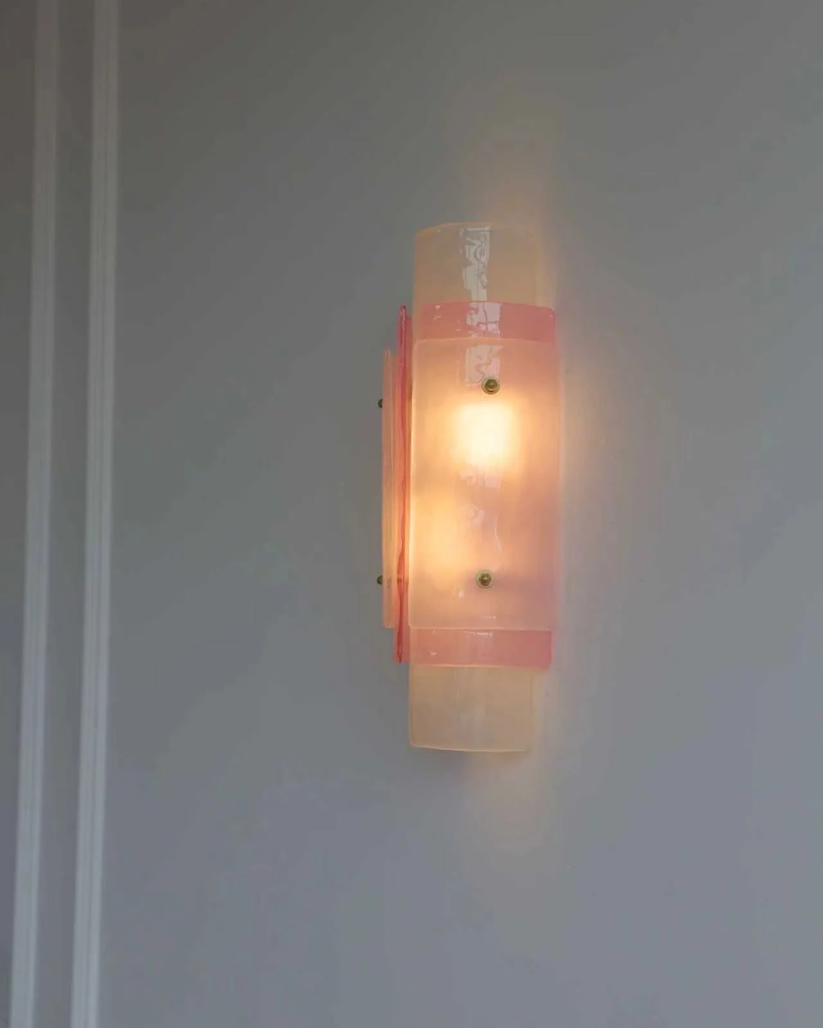 Ribbon Veil Murano Glass Wall Sconce