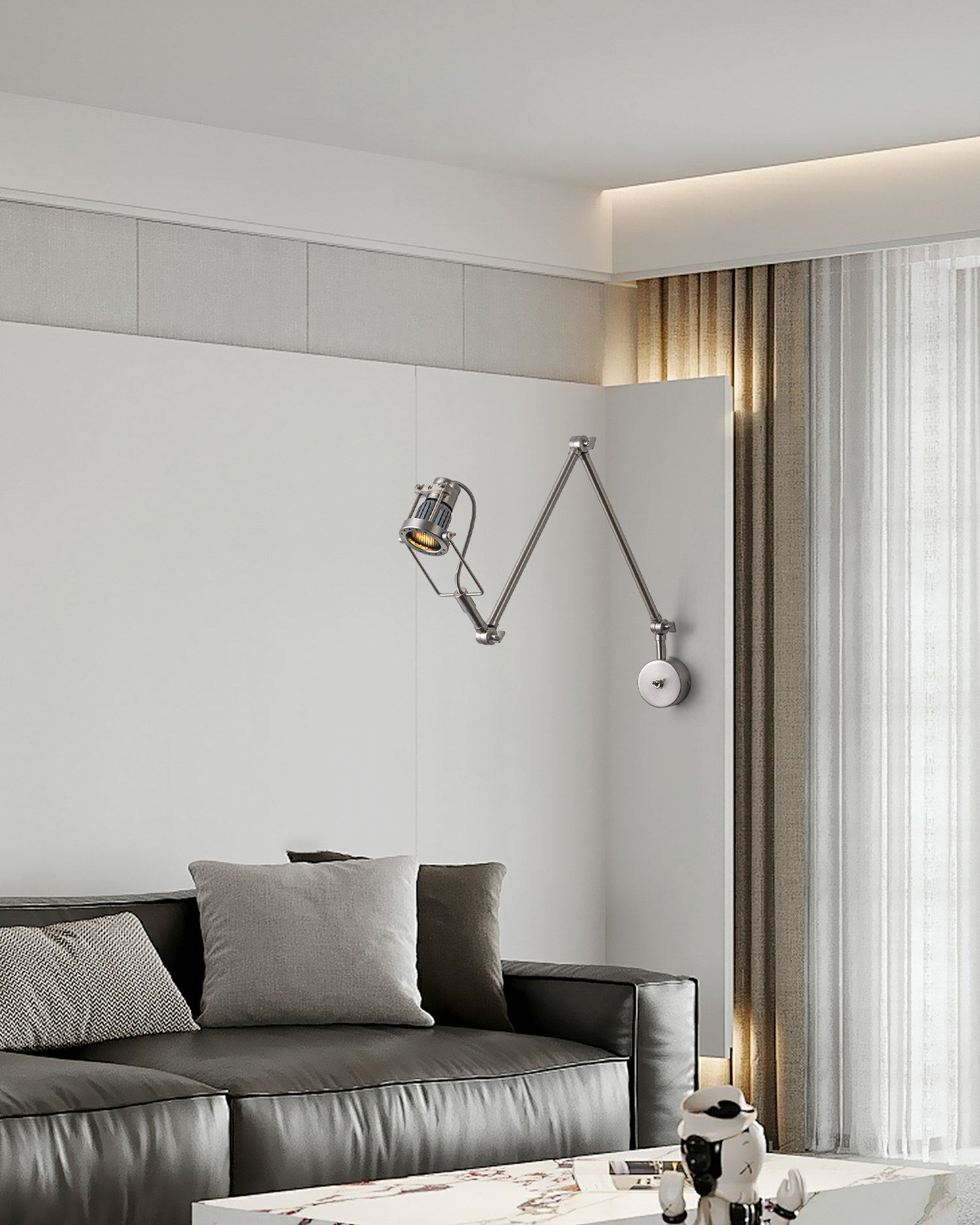 Rivet Swing Arm Wall Lamp