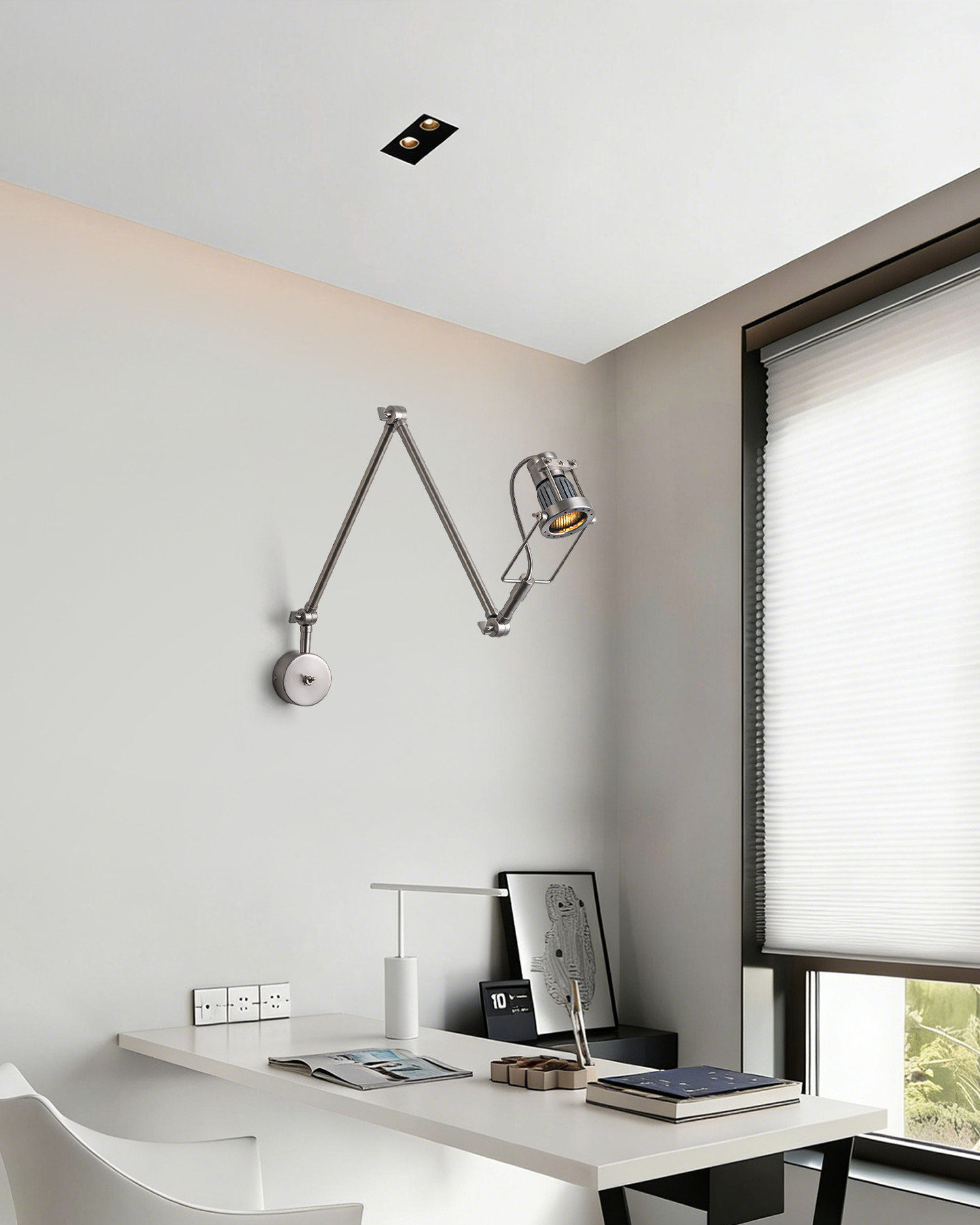 Rivet Swing Arm Wall Lamp