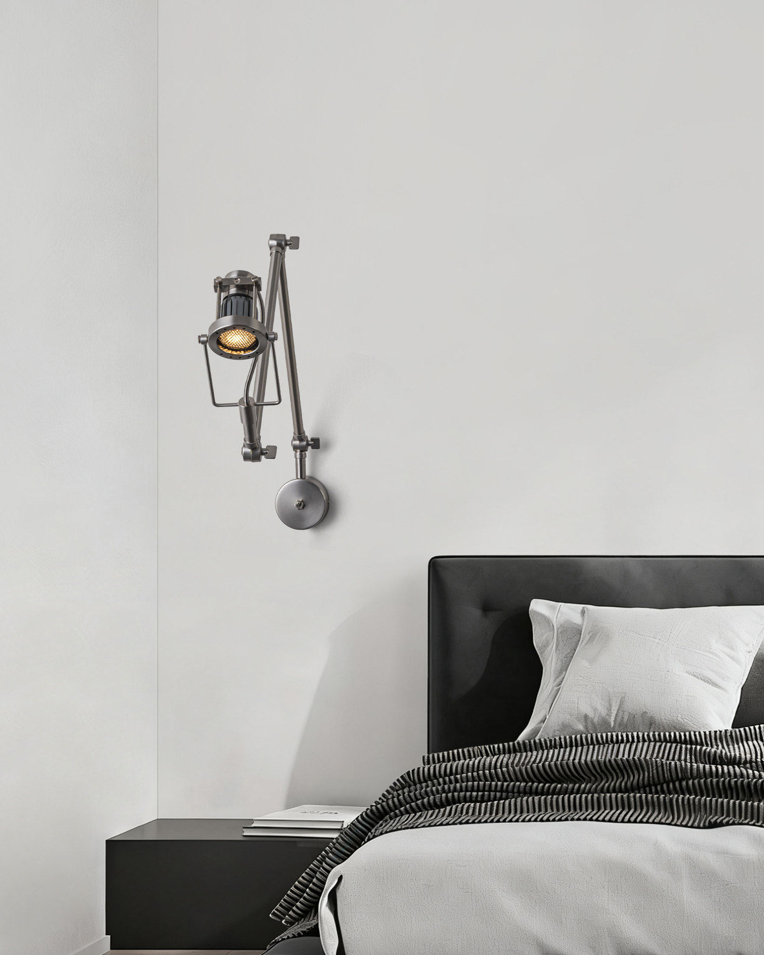 Rivet Swing Arm Wall Lamp