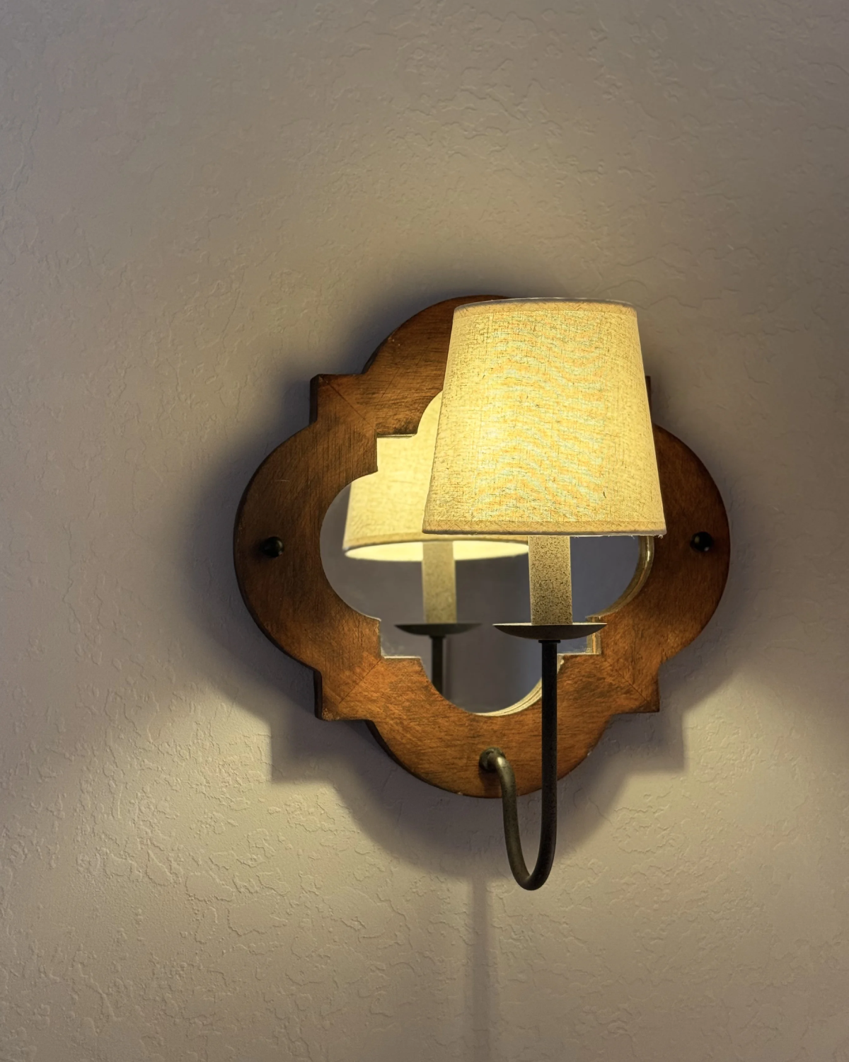 Rosette Mirror Wall Sconce