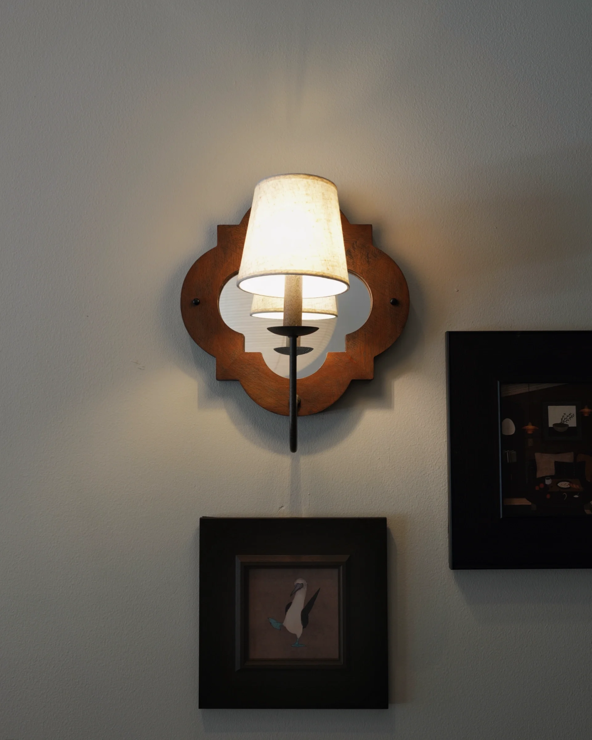Rosette Mirror Wall Sconce