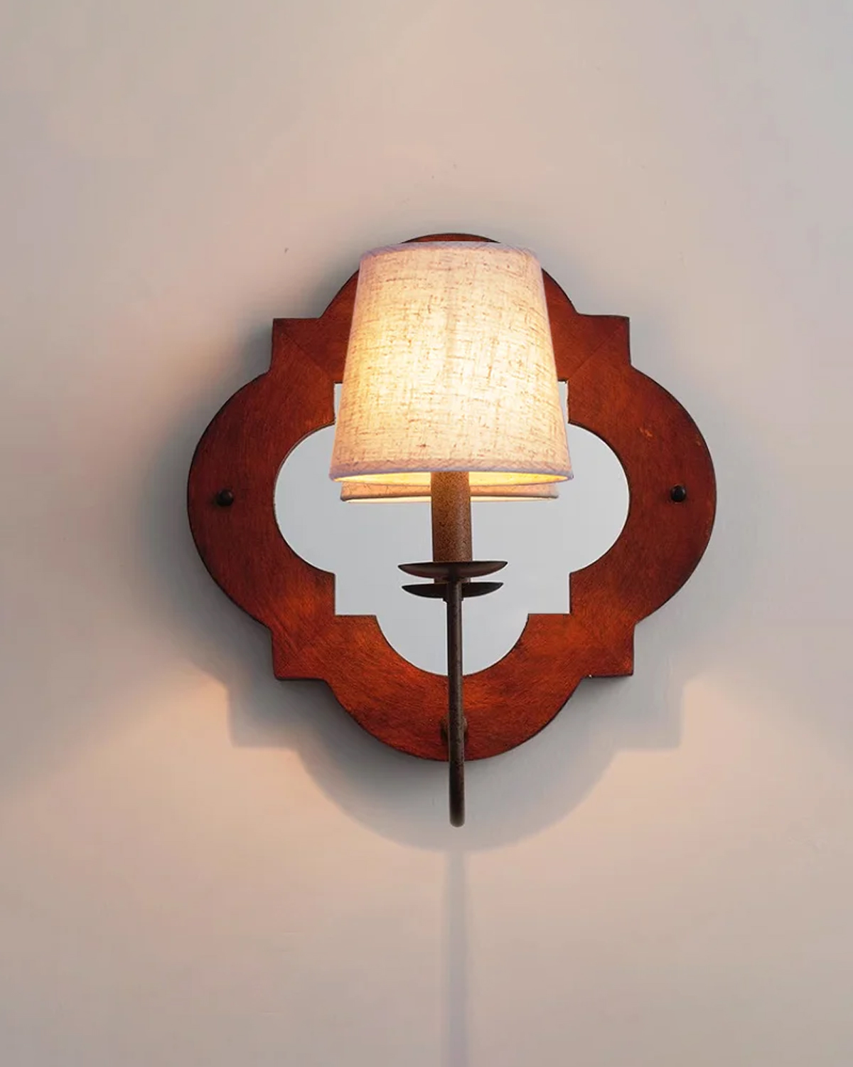 Rosette Mirror Wall Sconce