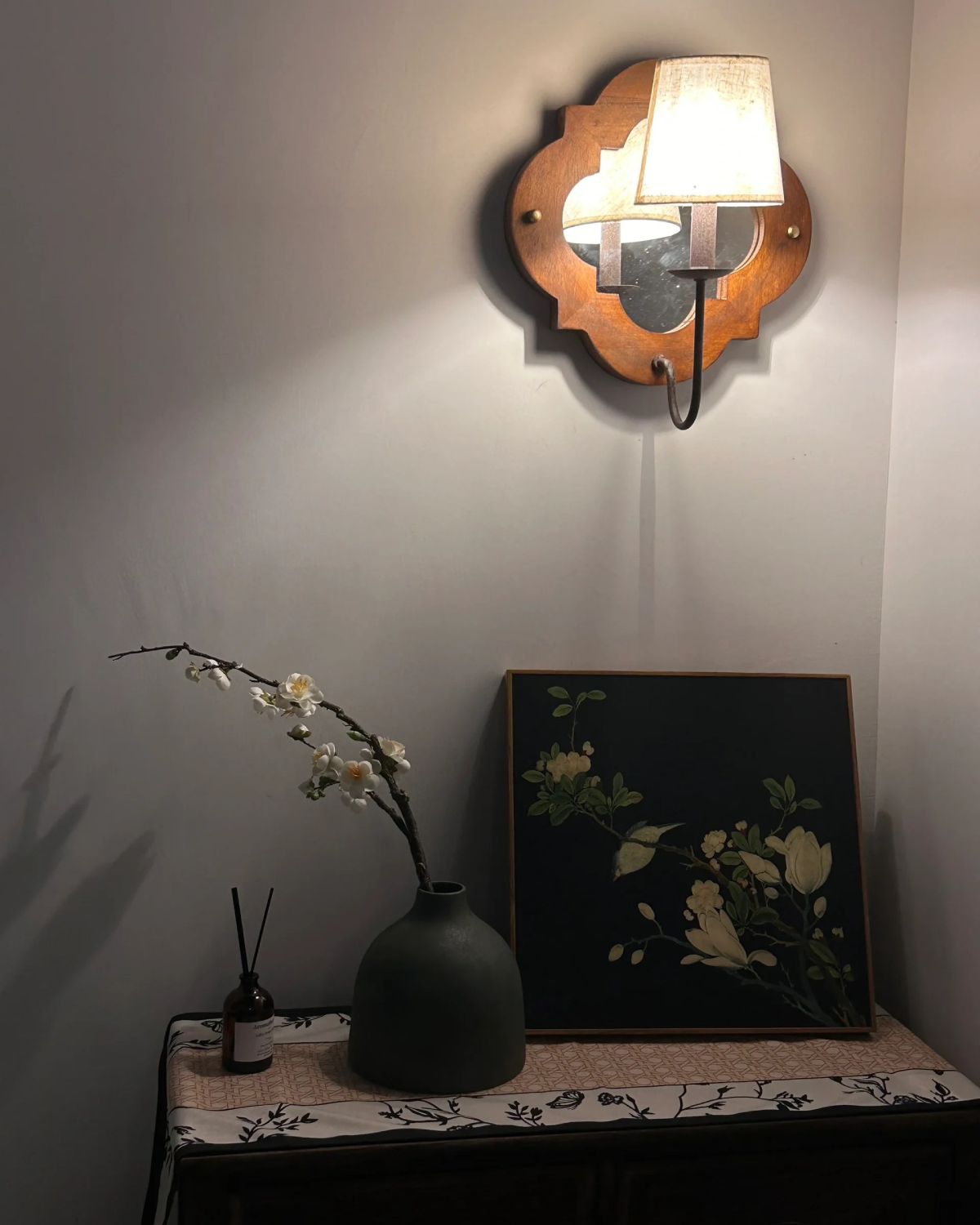Rosette Mirror Wall Sconce