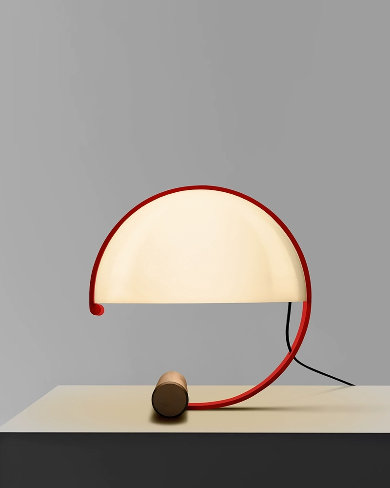 Scarlet Orbit Lamp