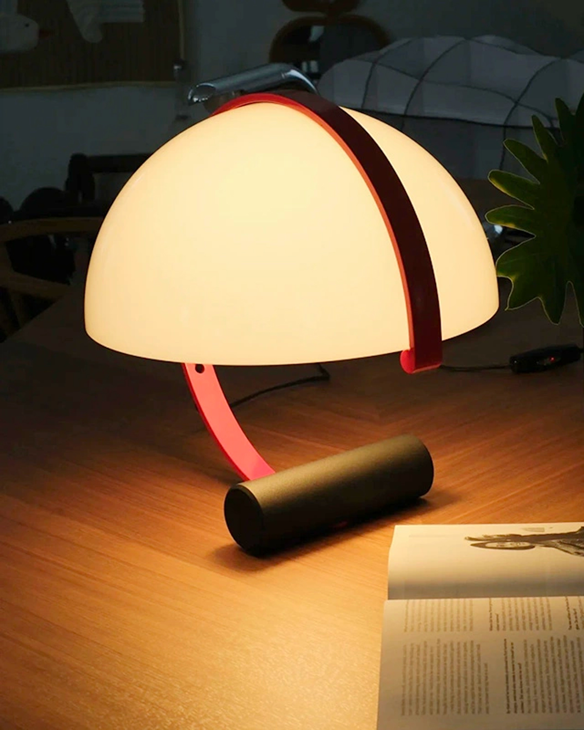 Scarlet Orbit Lamp