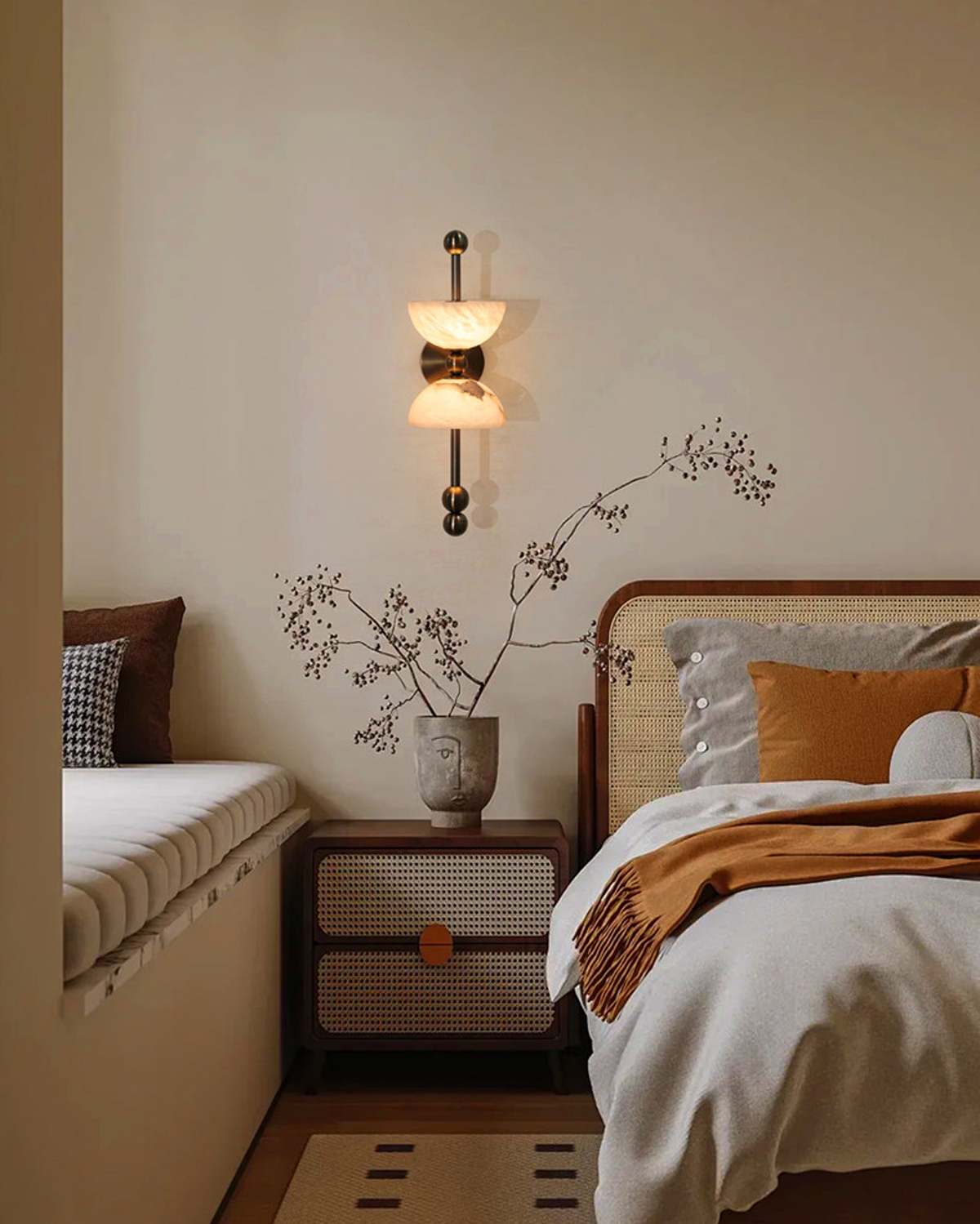 Selene Alabaster Wall Sconce