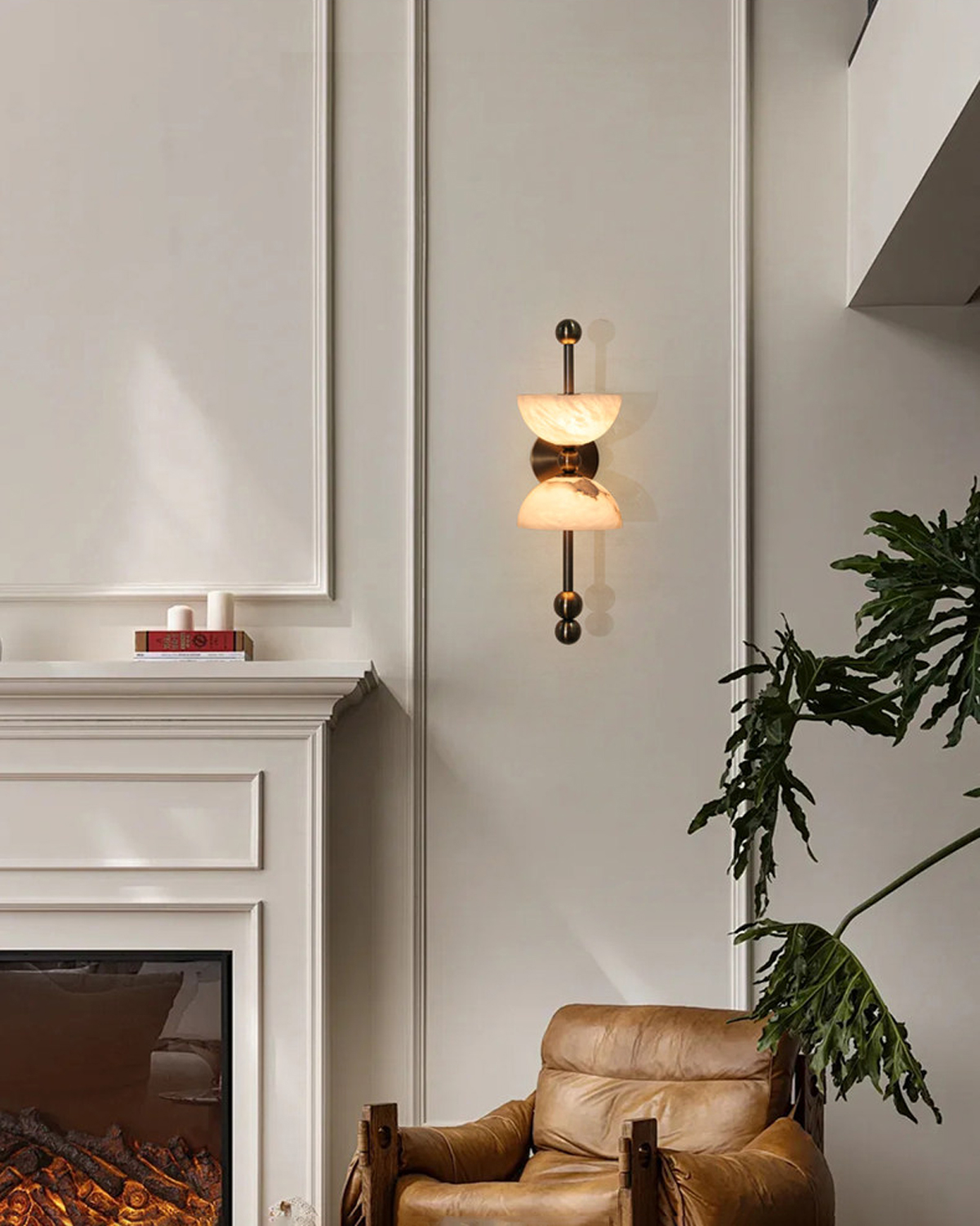 Selene Alabaster Wall Sconce