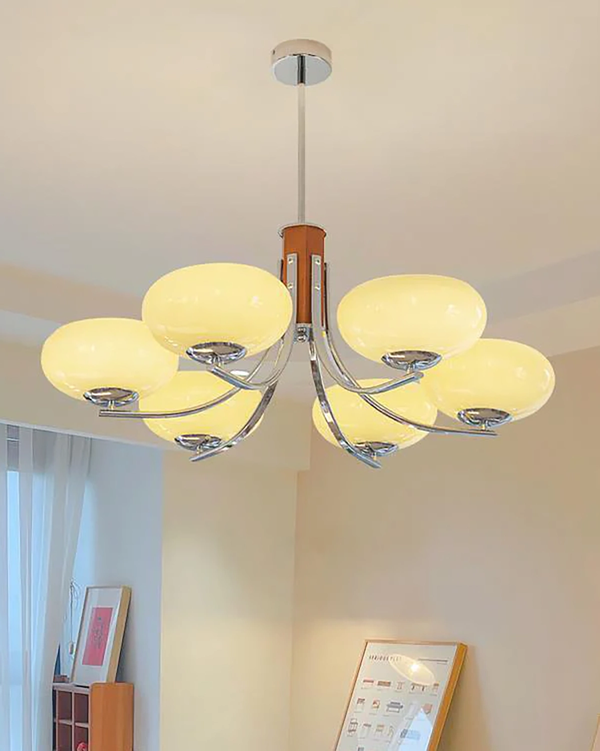 Serene Lotus Chandelier
