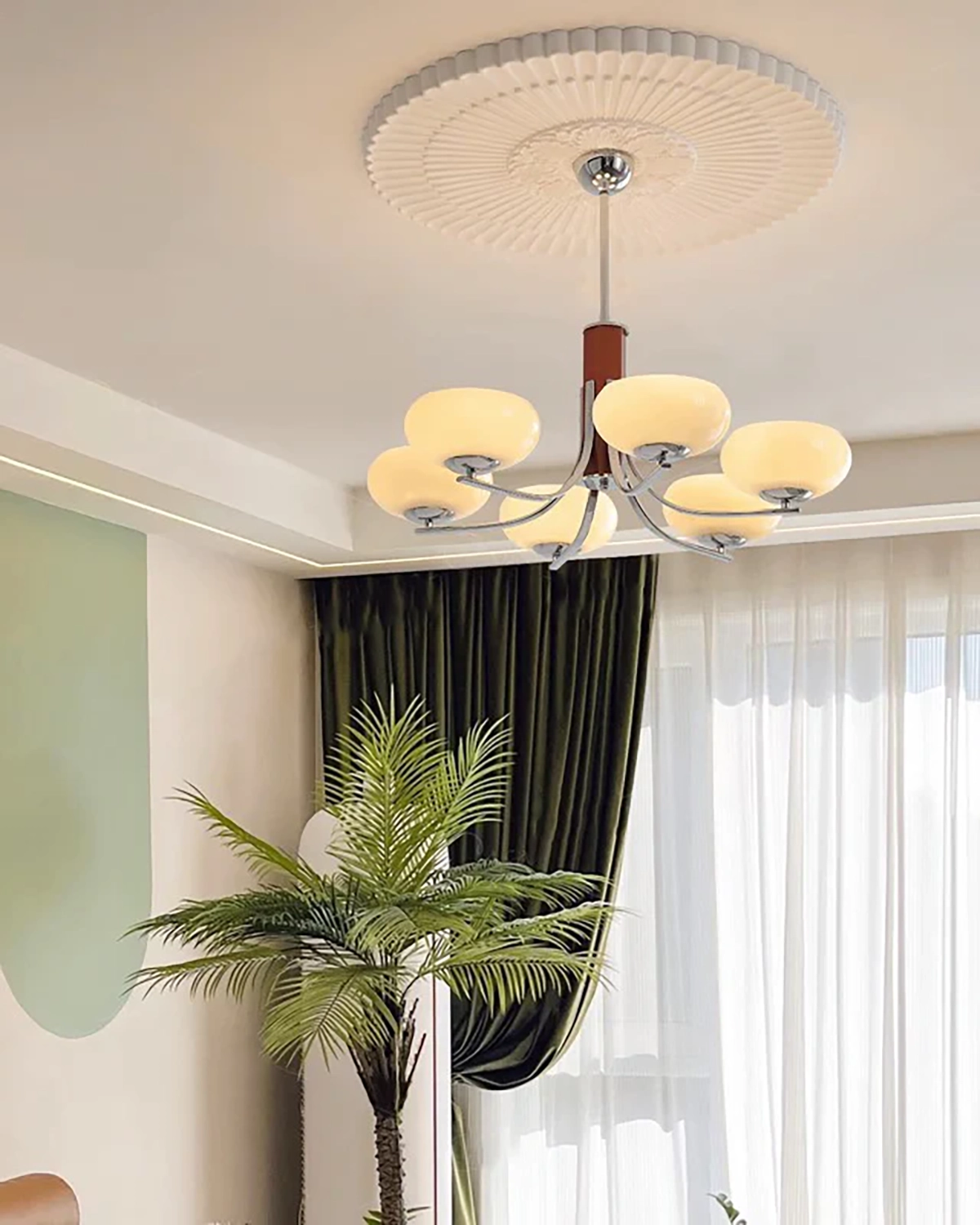 Serene Lotus Chandelier