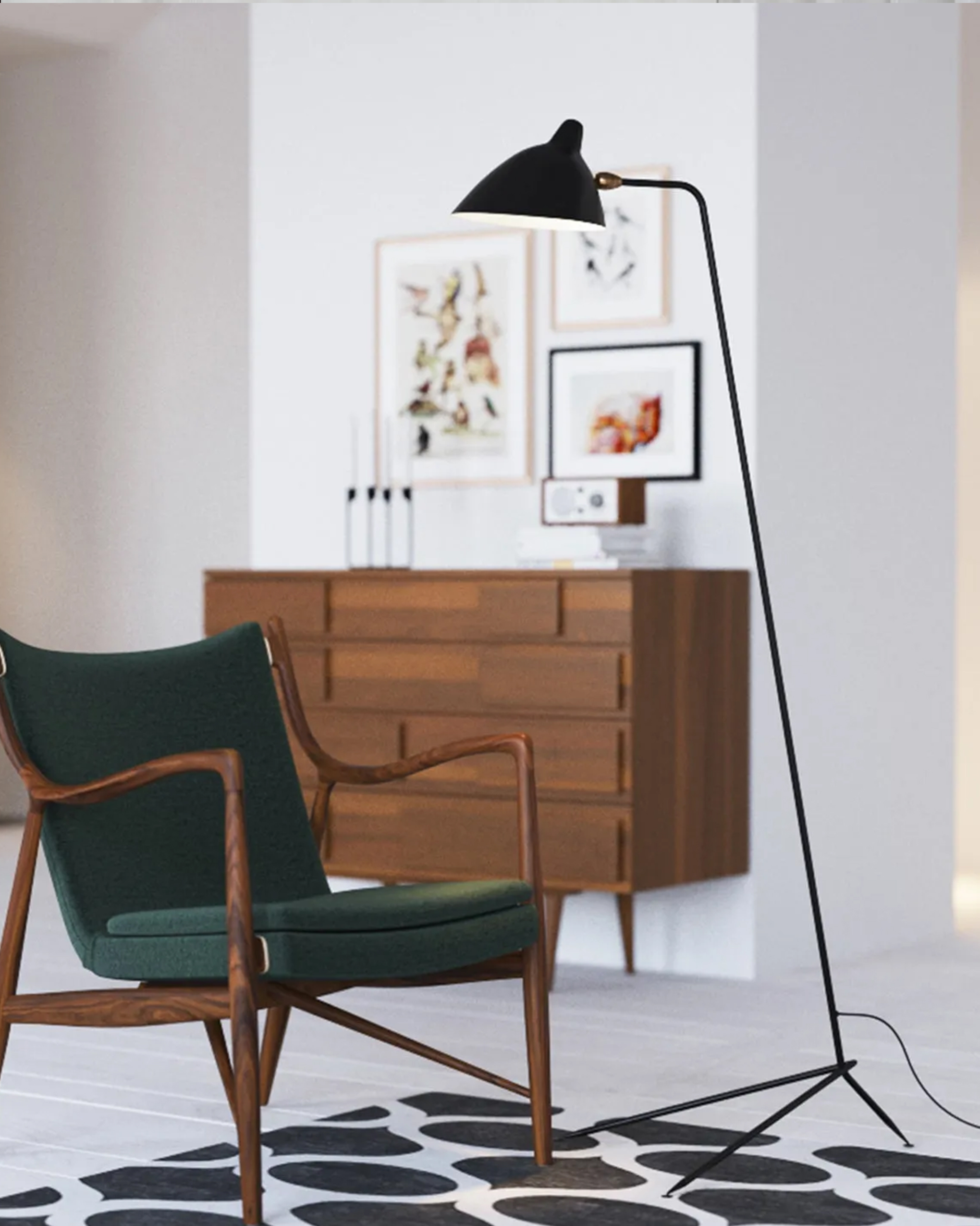 Serge Mouille Floor Lamp